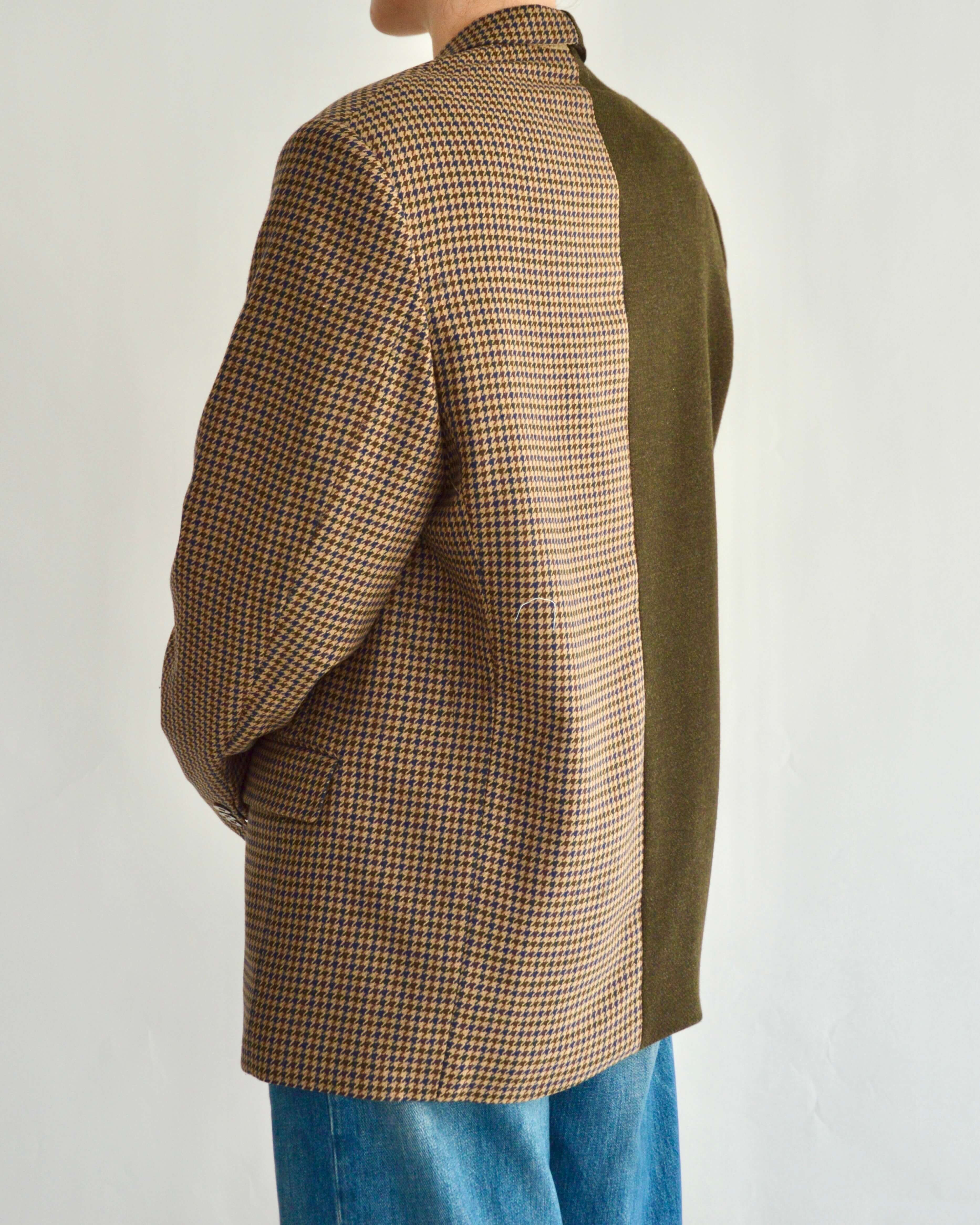 DUO Blazer - Green & Checkred (L)