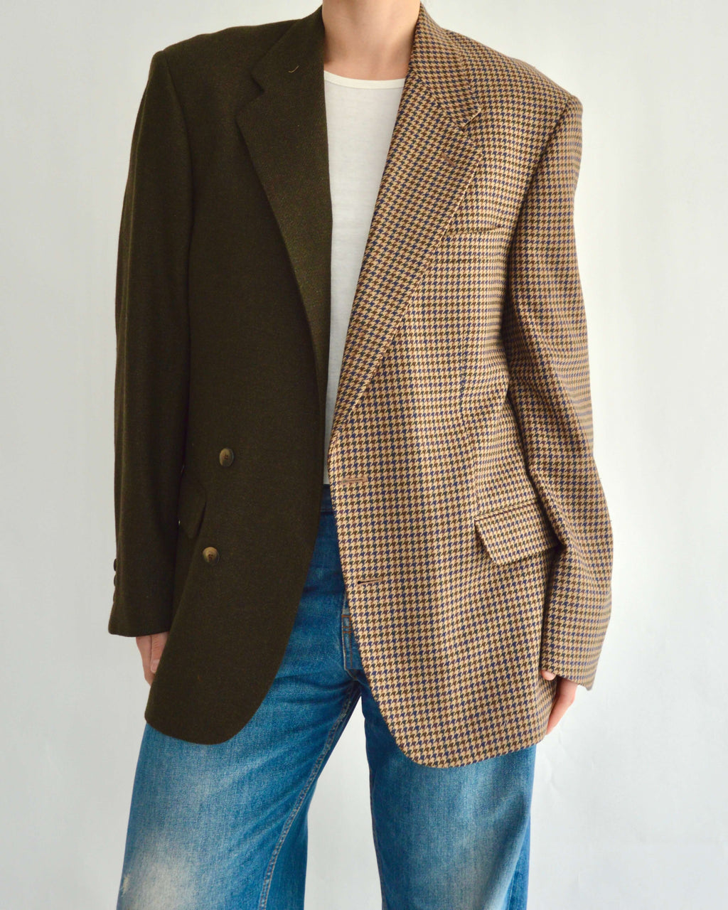 DUO Blazer - Green & Checkred (L)