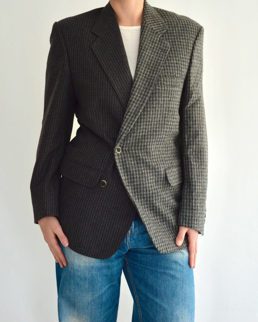 DUO Blazer - Grey Shades Checkred (S)