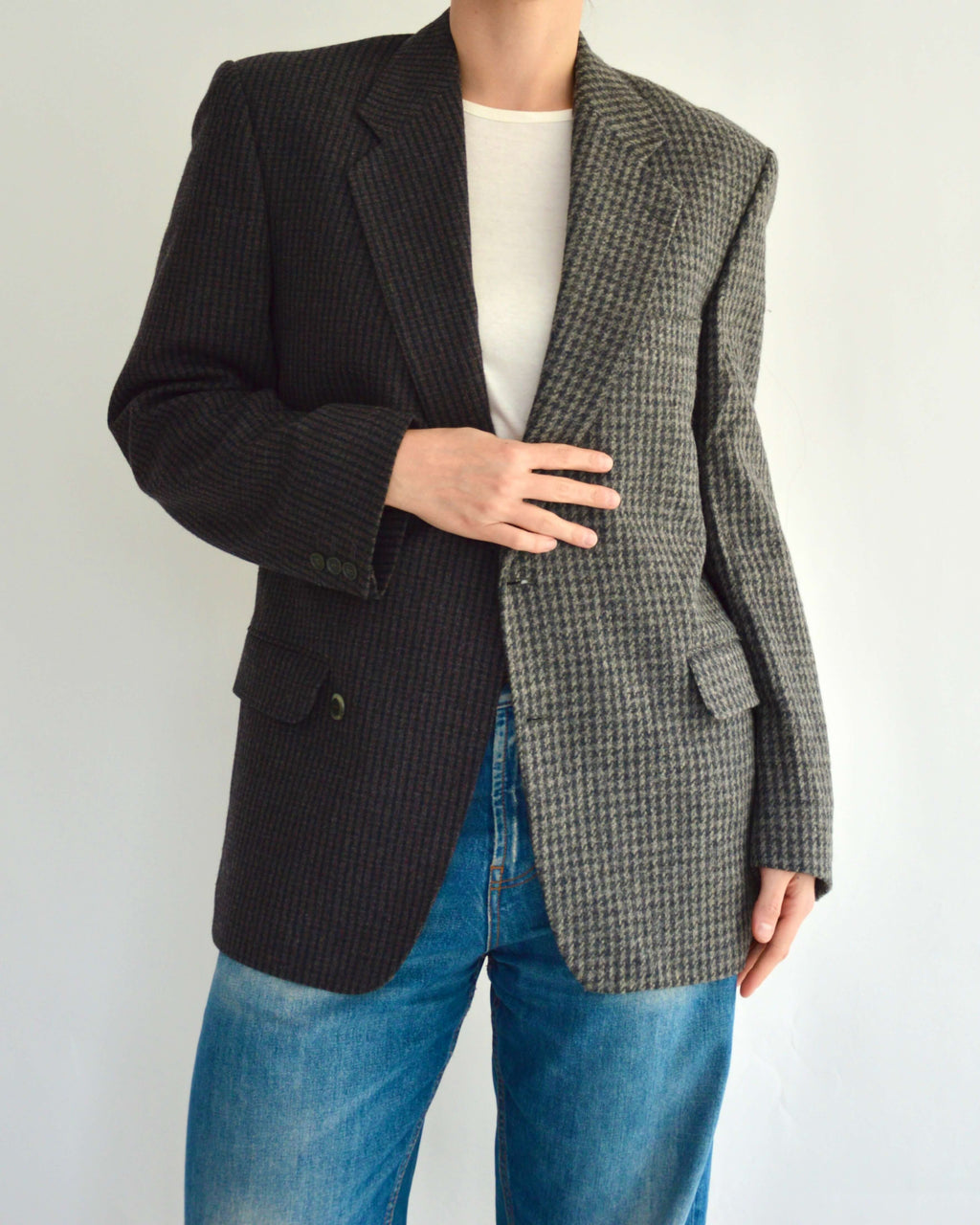 DUO Blazer - Grey Shades Checkred (S)