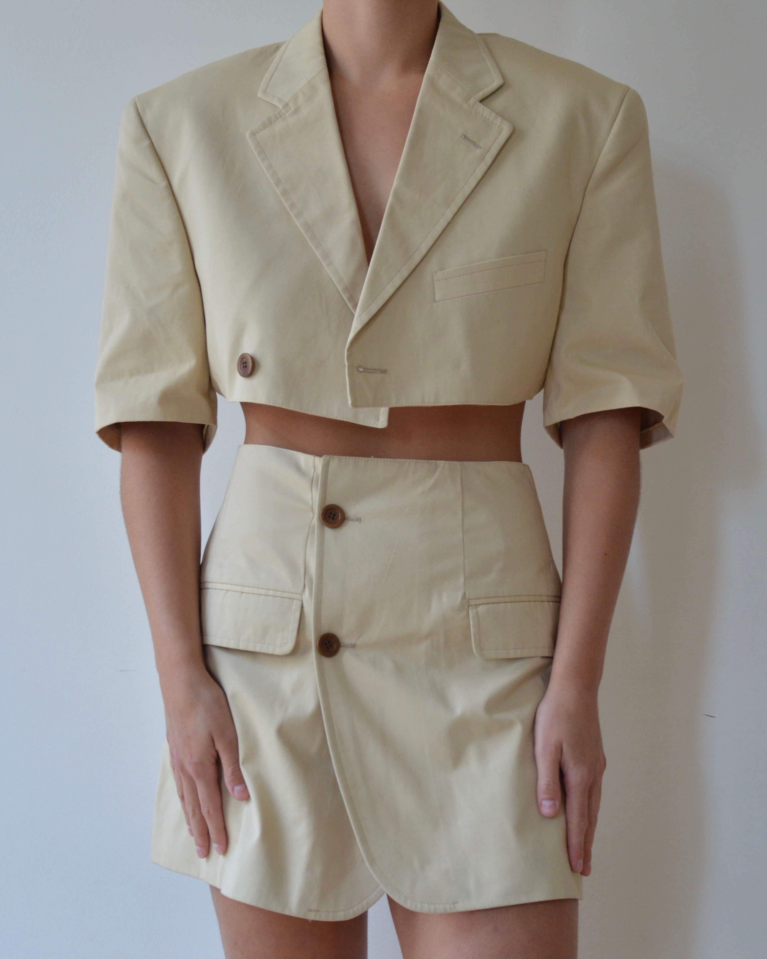 Short Sleeves Blaset - beige (XS/S)