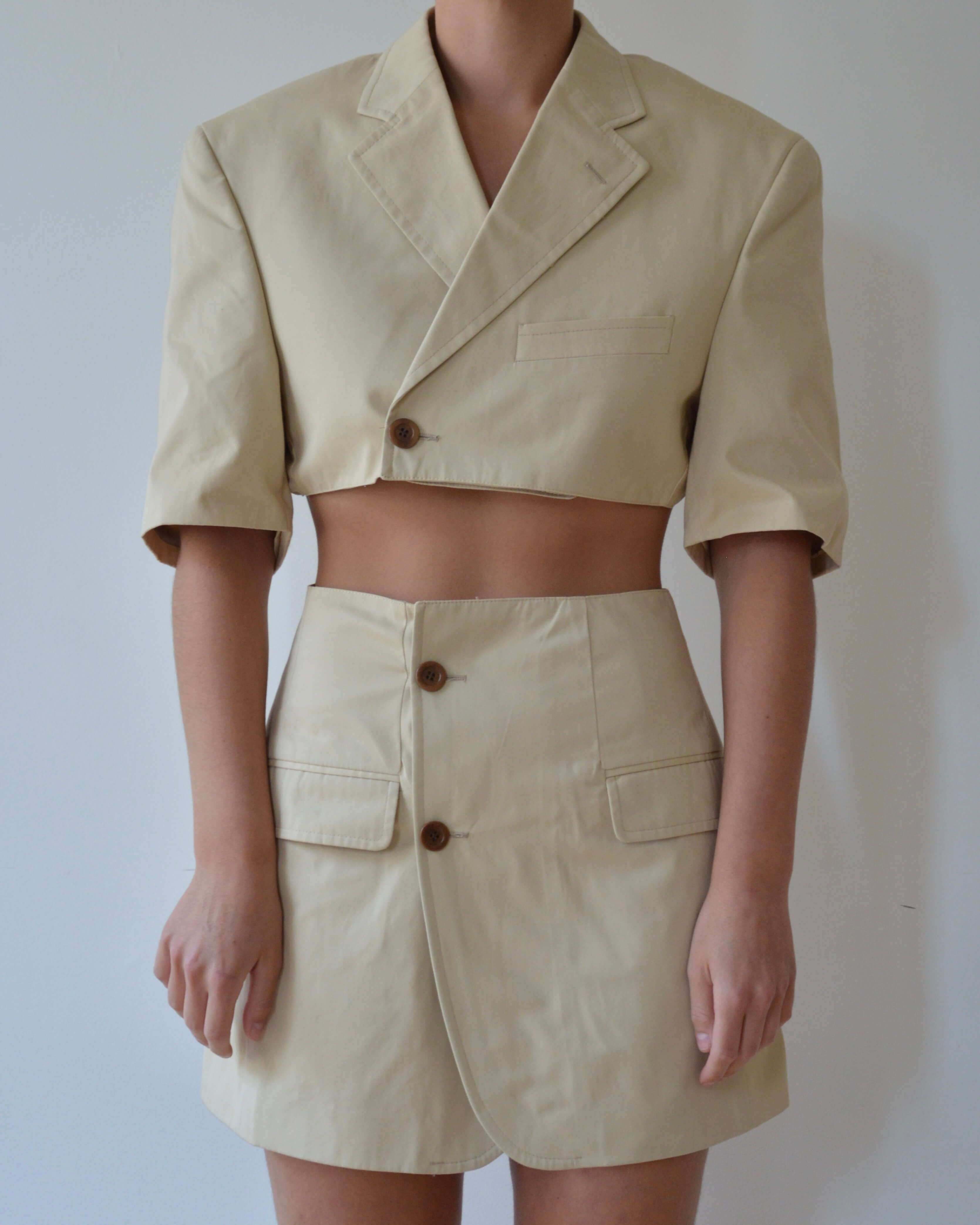 Short Sleeves Blaset - beige (XS/S)