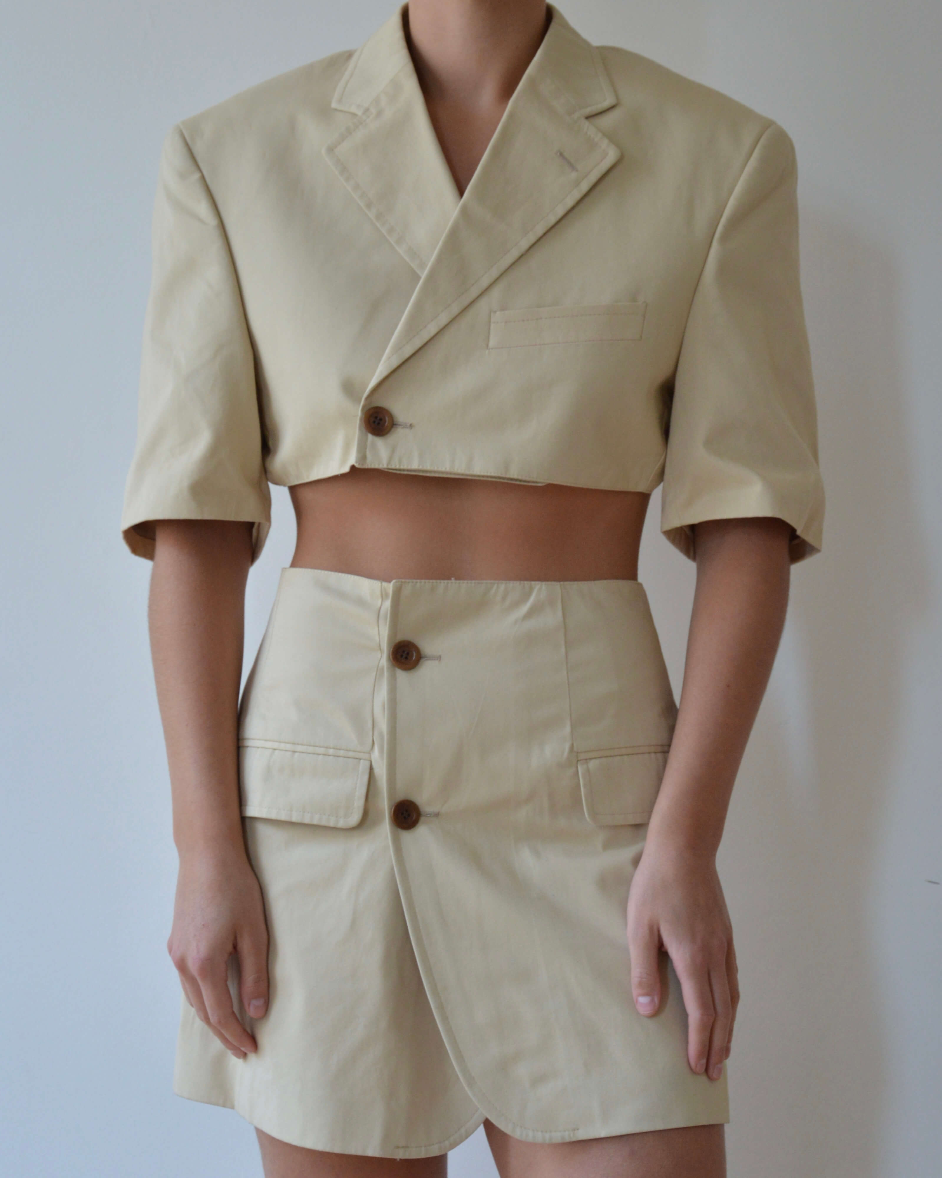 Short Sleeves Blaset - beige (XS/S)