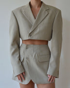 Vegan Blaset with vest  - light beige (M/L)