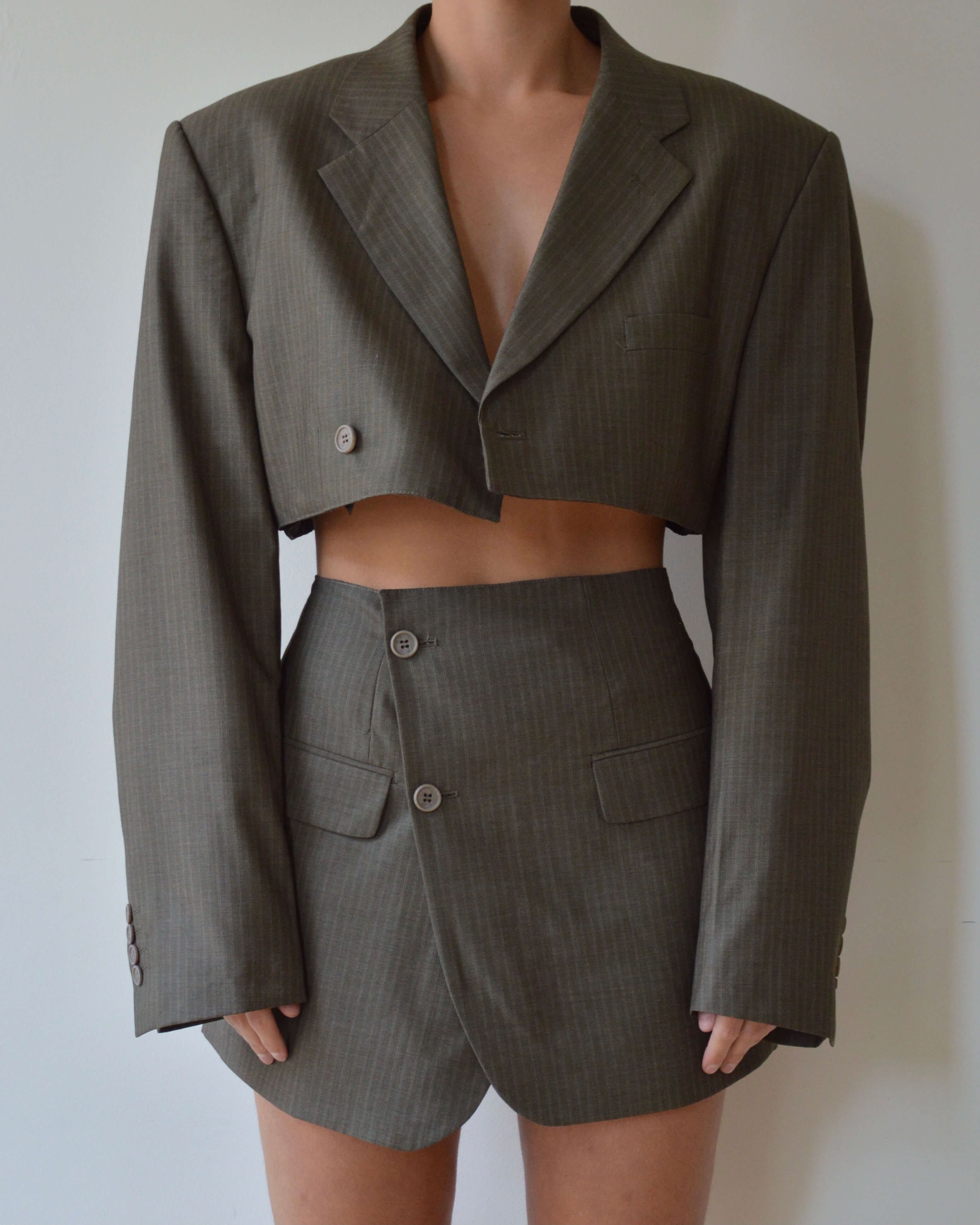 Vegan Blaset with trousers - Dark Green (S-M)