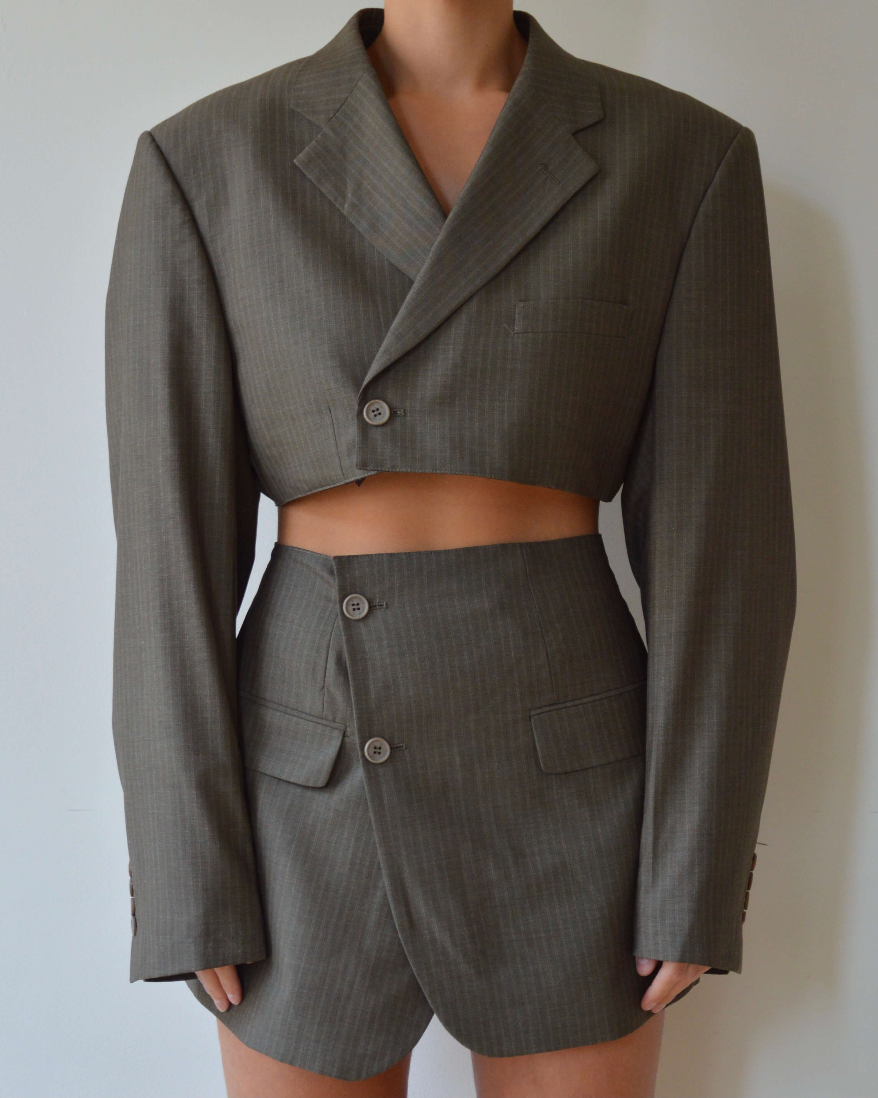 Vegan Blaset with trousers - Dark Green (S-M)