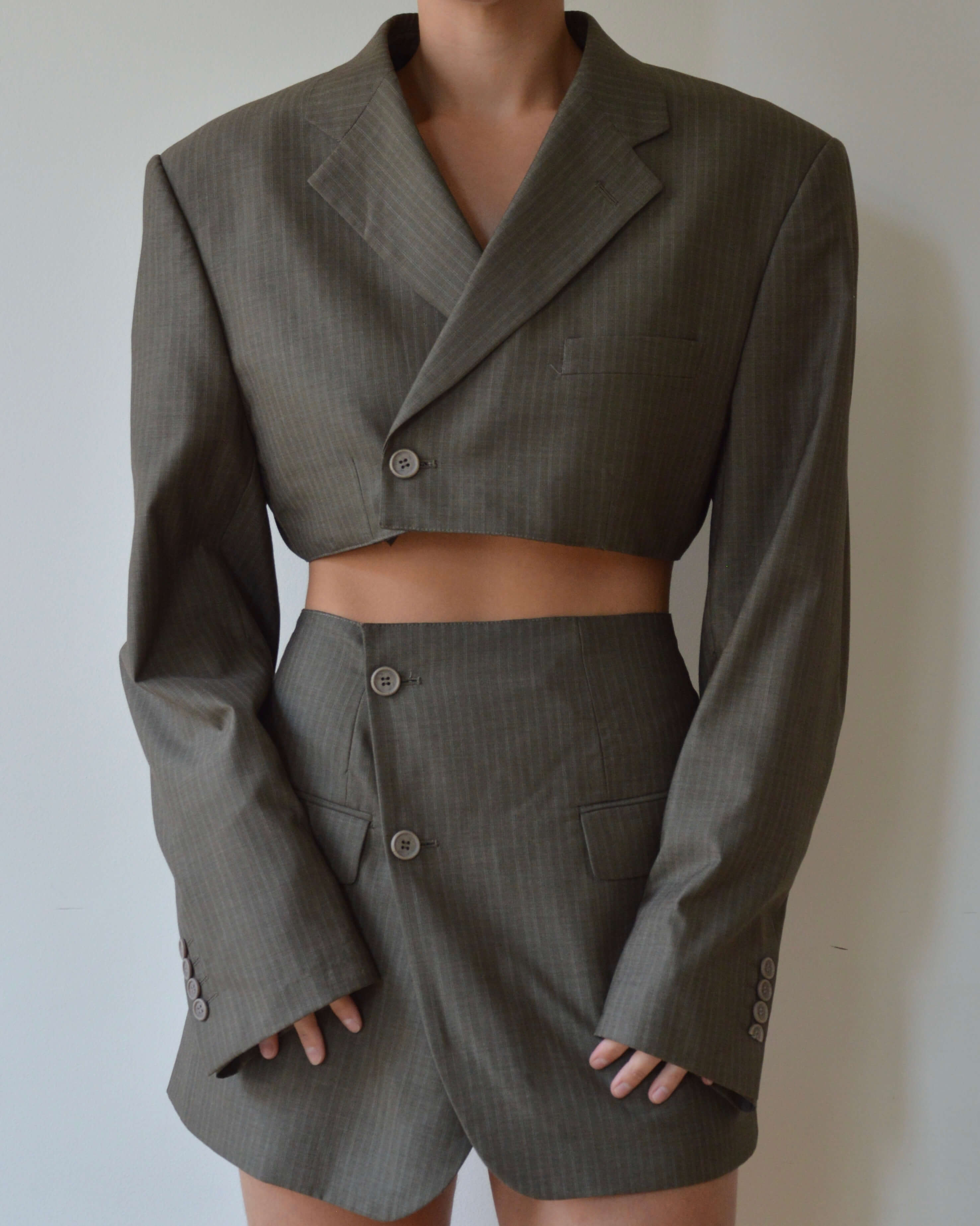 Vegan Blaset with trousers - Dark Green (S-M)