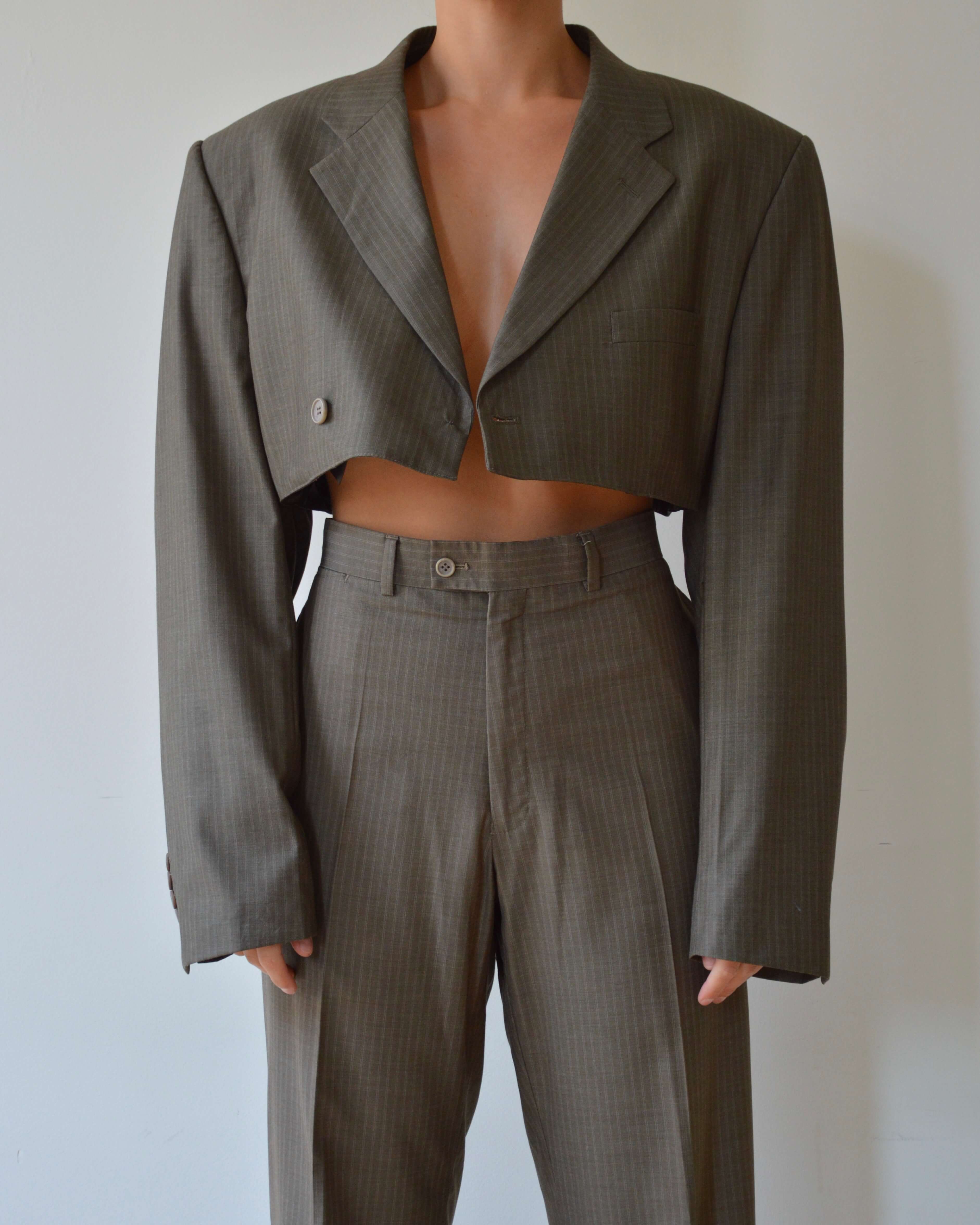 Vegan Blaset with trousers - Dark Green (S-M)