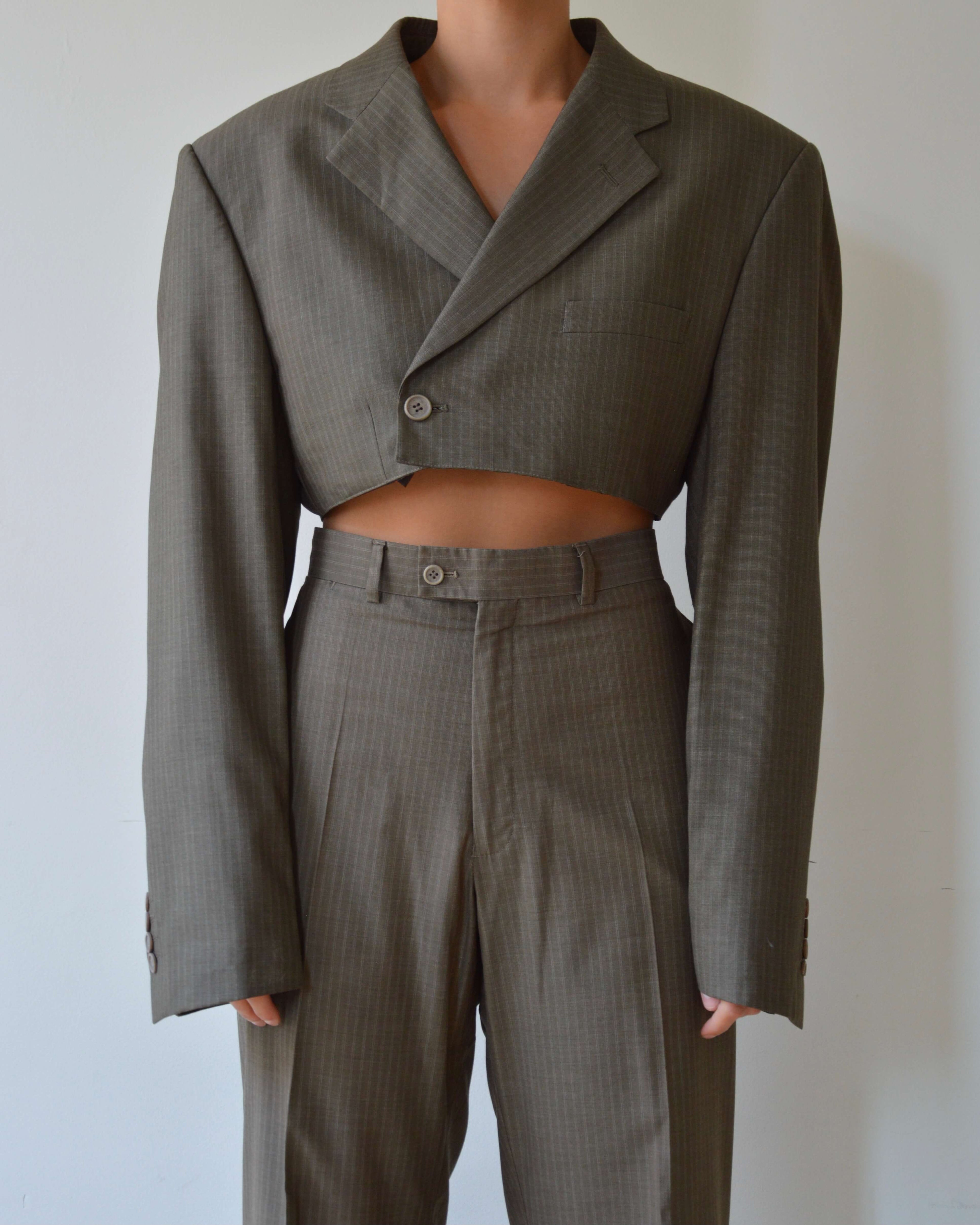 Vegan Blaset with trousers - Dark Green (S-M)