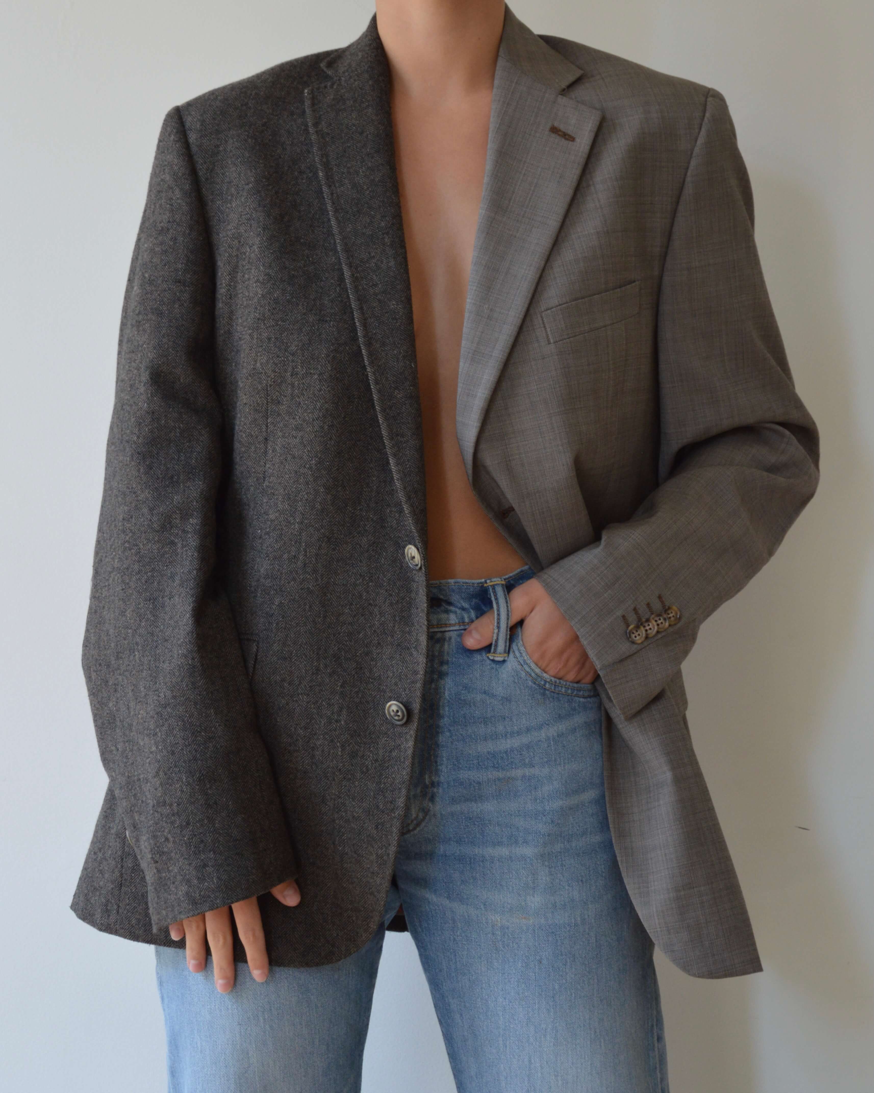 DUO Blazer  - shades of brown (S/L)