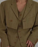 Blaset with vest - gold (S/M)
