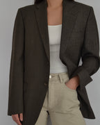 Blazer - chocolate cashmere duo (S/L)