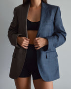 Vegan DUO Blazer - Blue & Brown (XS/M)