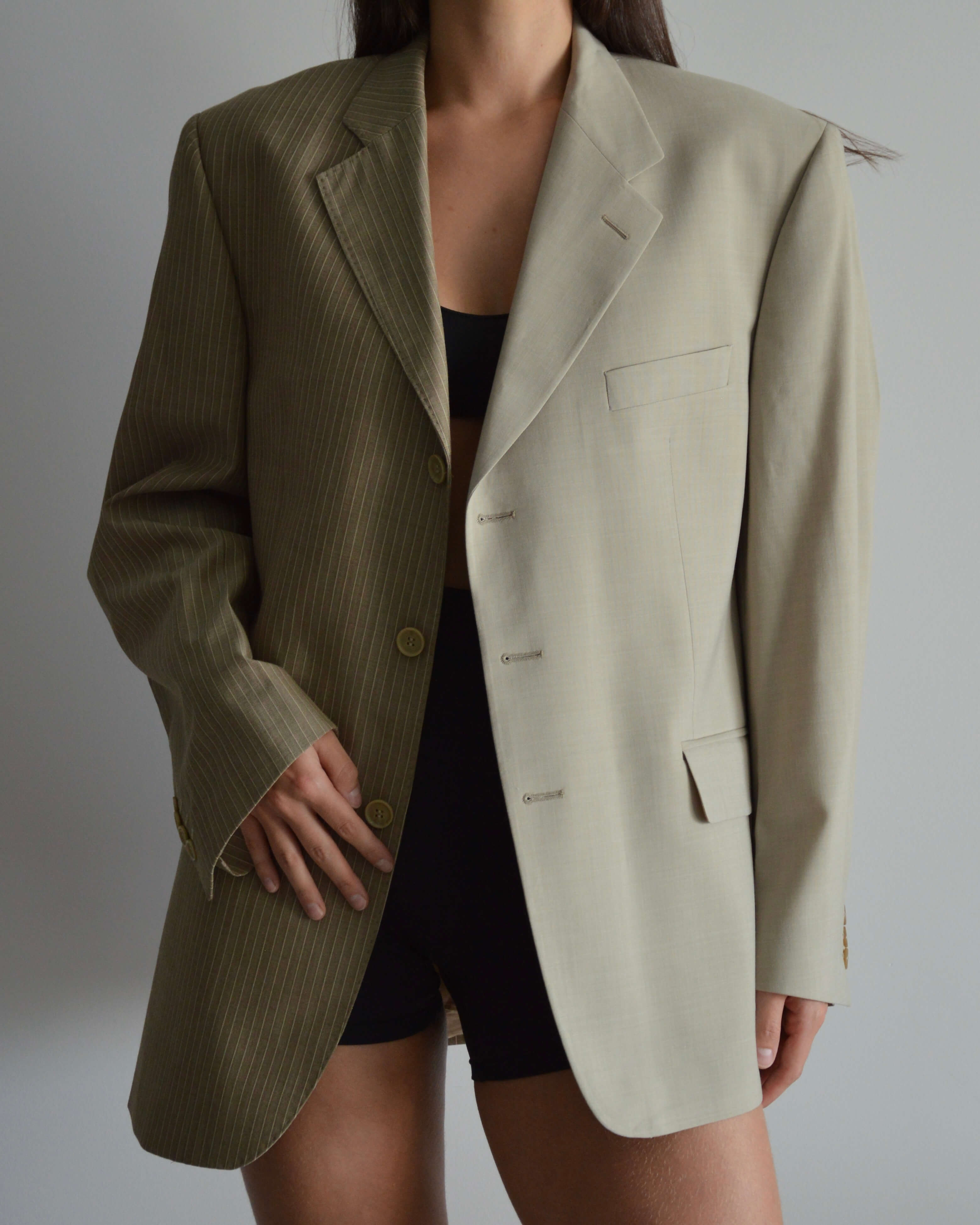 DUO Blazer - Beige Two Tones (S/L)