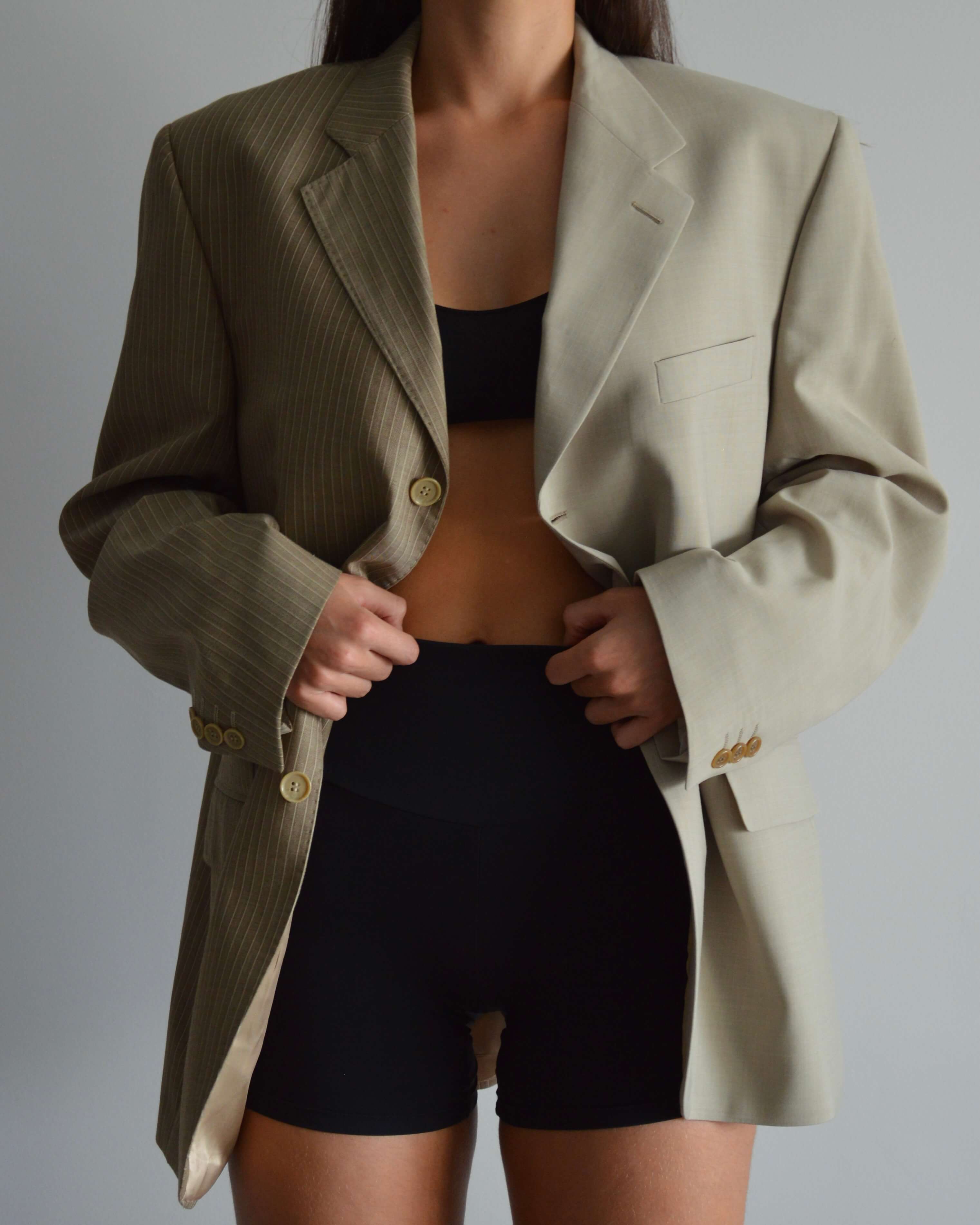 DUO Blazer - Beige Two Tones (S/L)