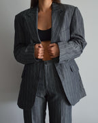 Suit - Grey Stripped Linen (XS/M)