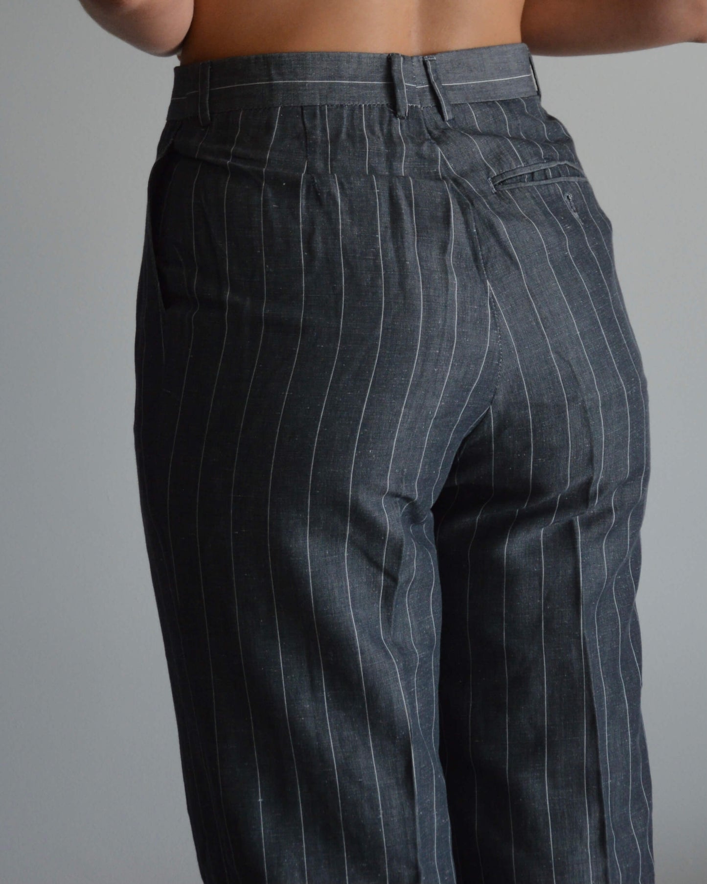 Suit - Grey Stripped Linen (XS/M)