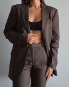 Vegan Suit - Brown Linen (XS/M)