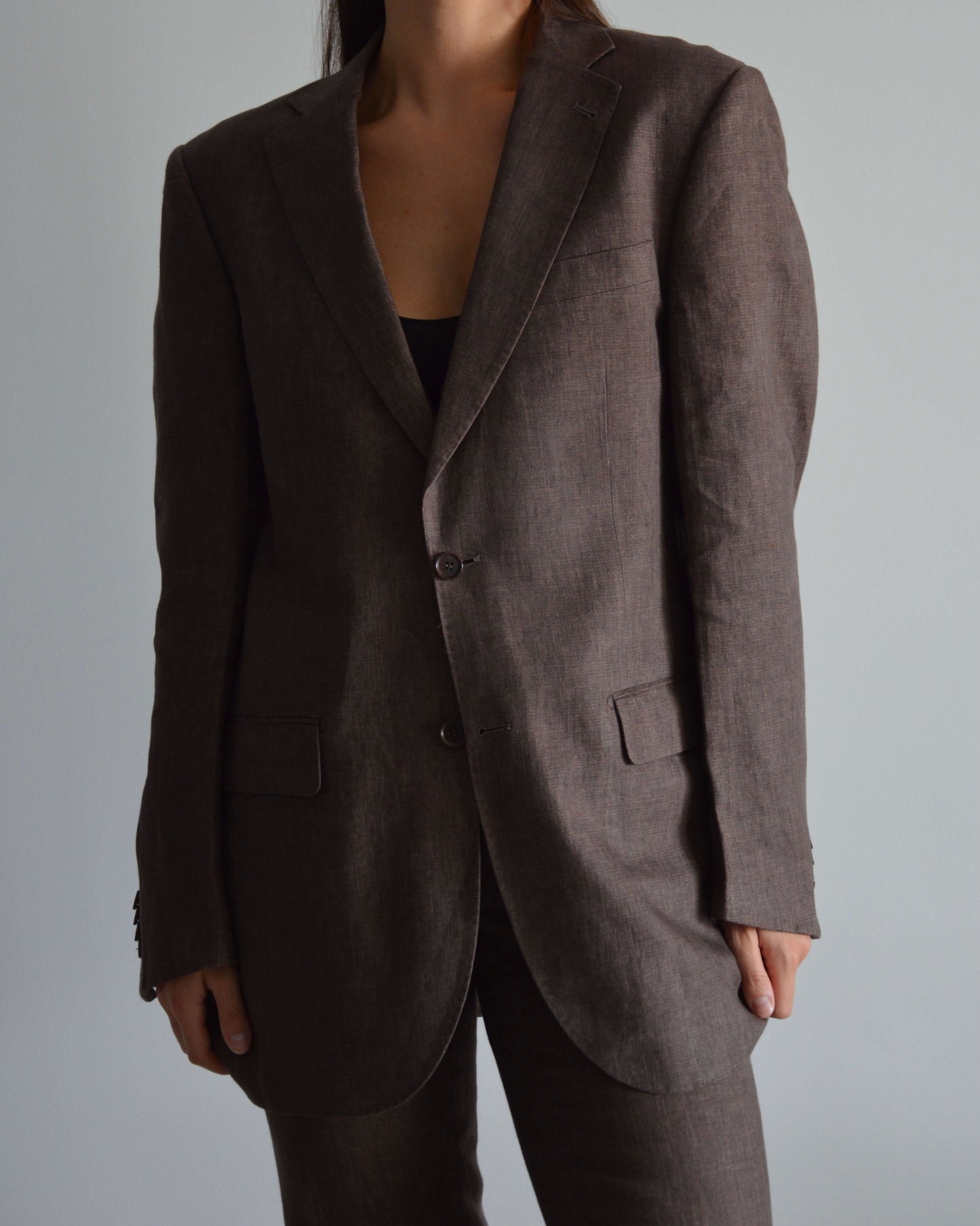 Vegan Suit - Brown Linen (XS/M)