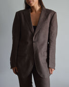 Vegan Suit - Brown Linen (XS/M)