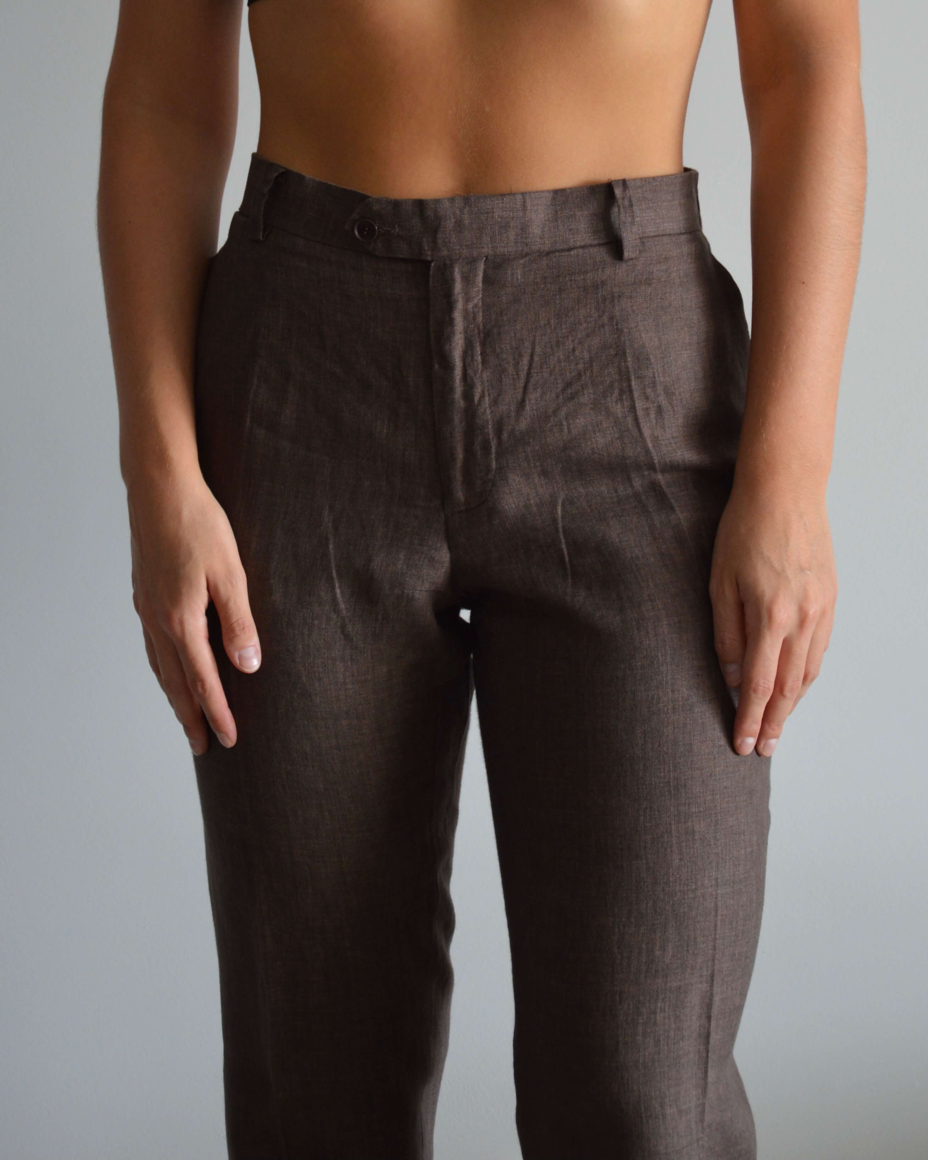 Vegan Suit - Brown Linen (XS/M)