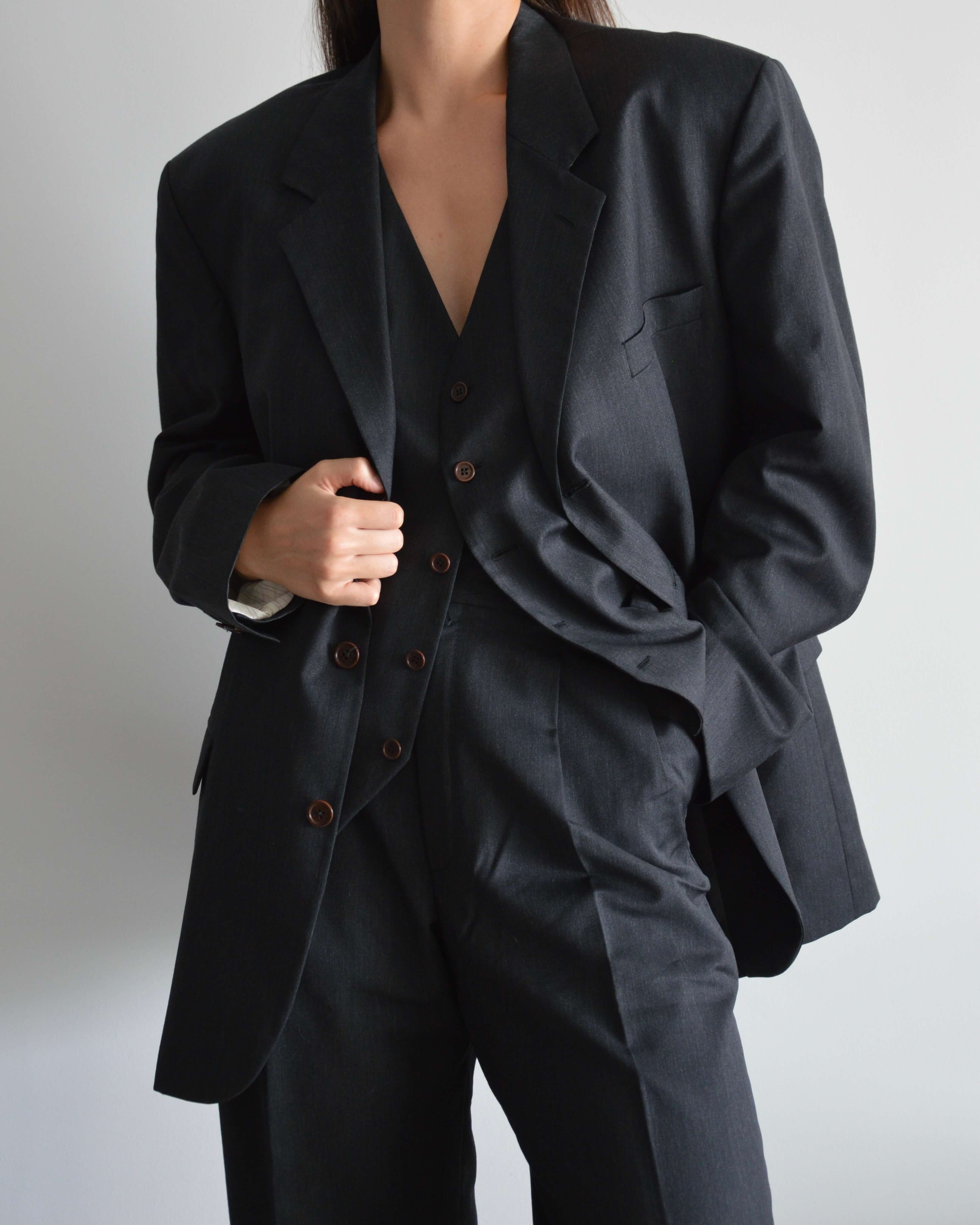 3 Pieces Suit - Black (M/L)