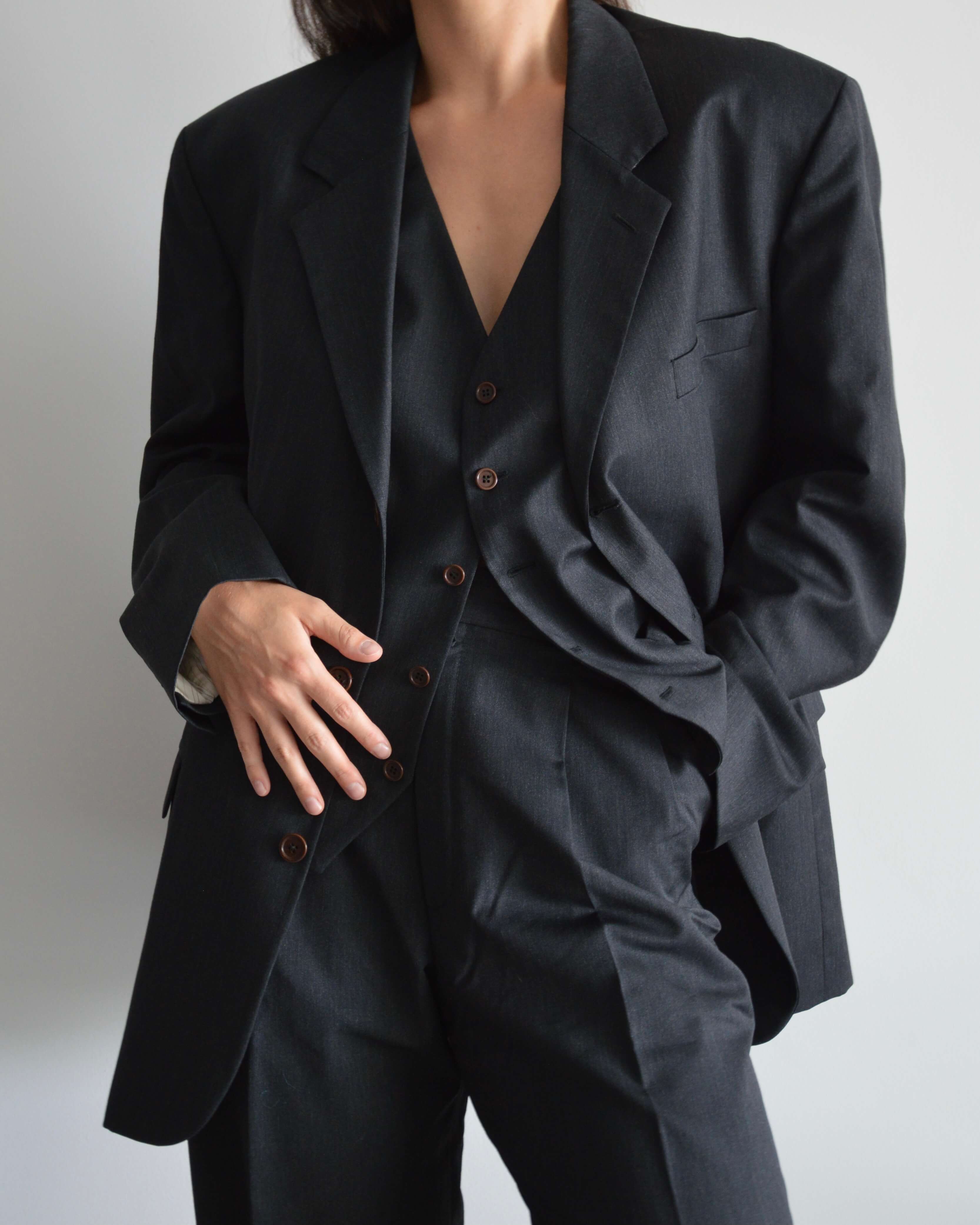 3 Pieces Suit - Black (M/L)