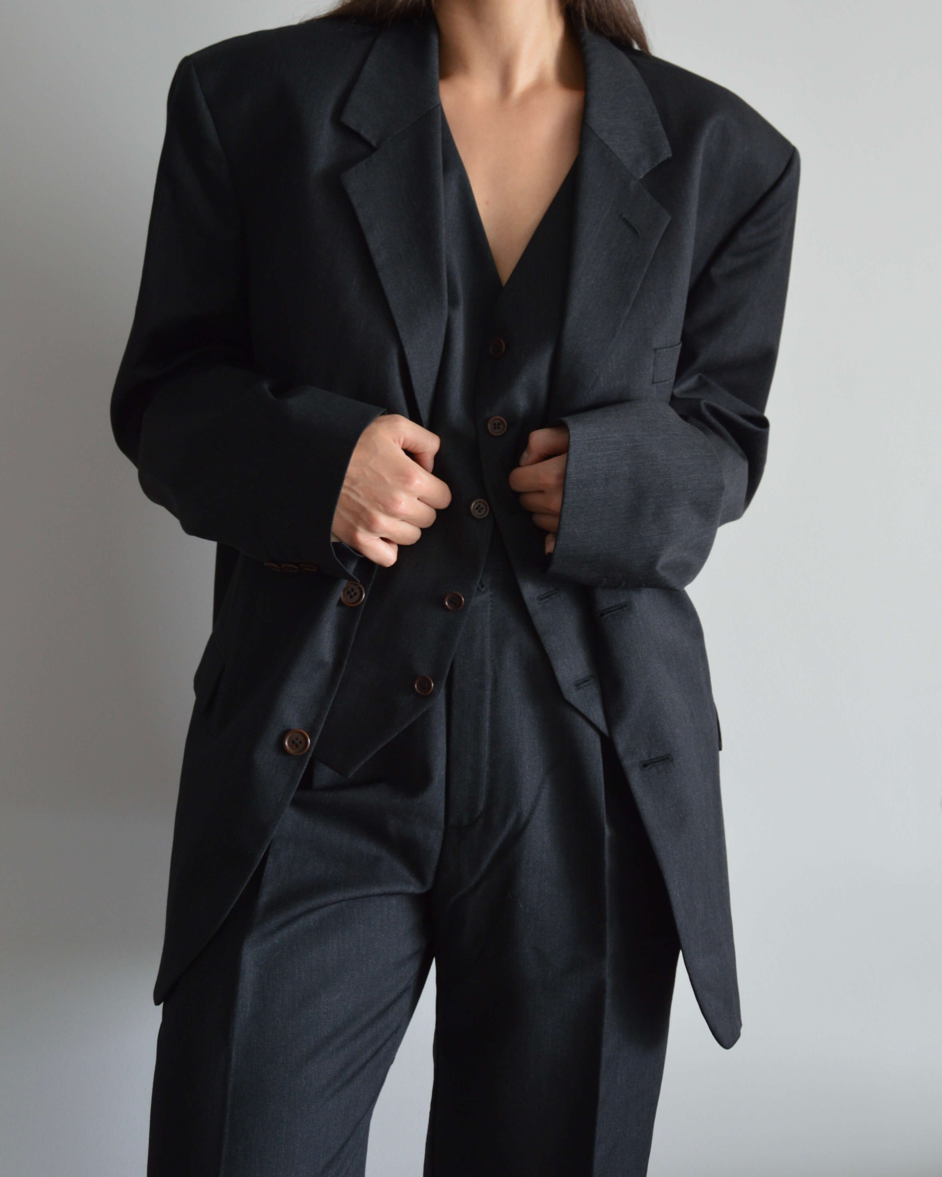 3 Pieces Suit - Black (M/L)