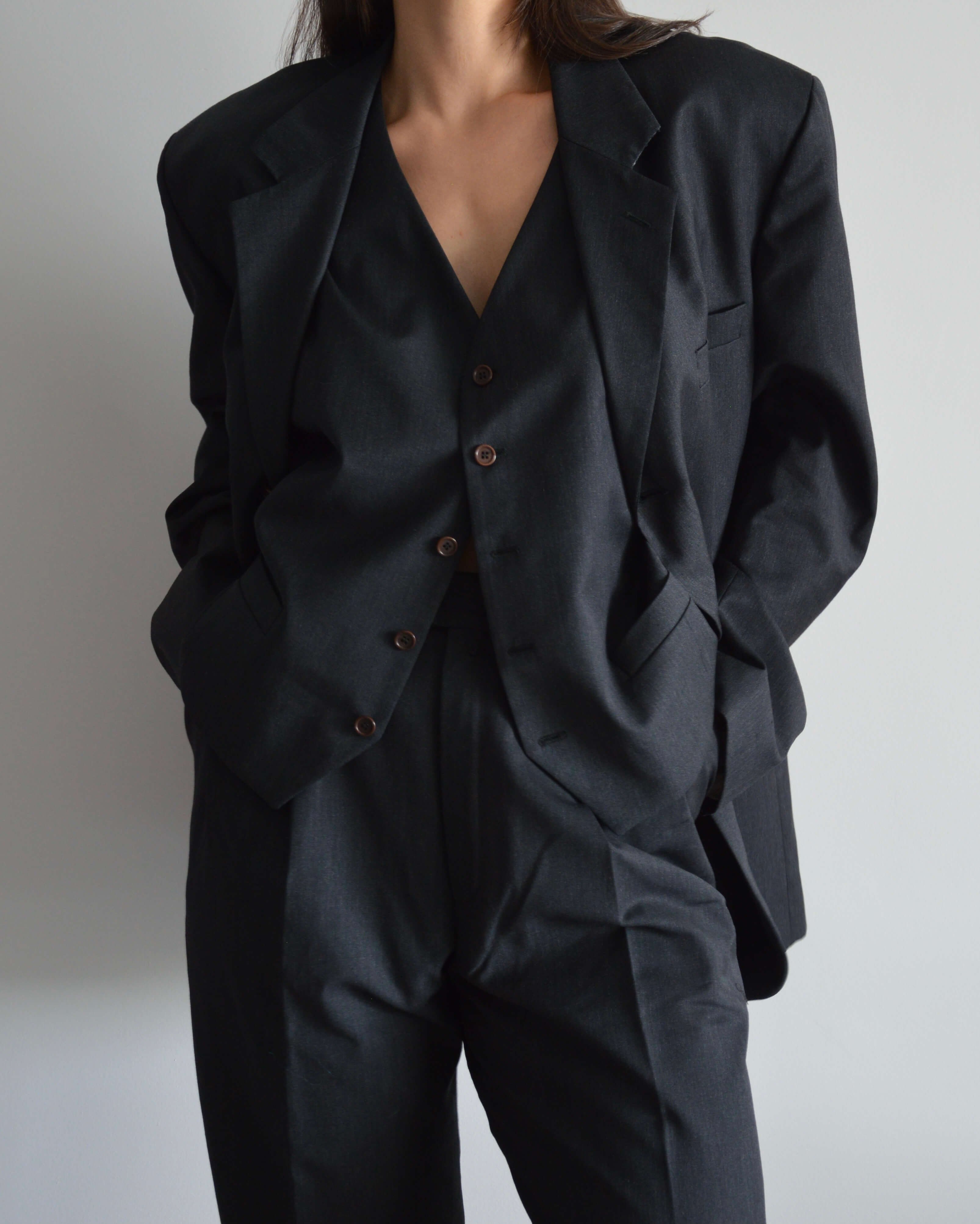 3 Pieces Suit - Black (M/L)