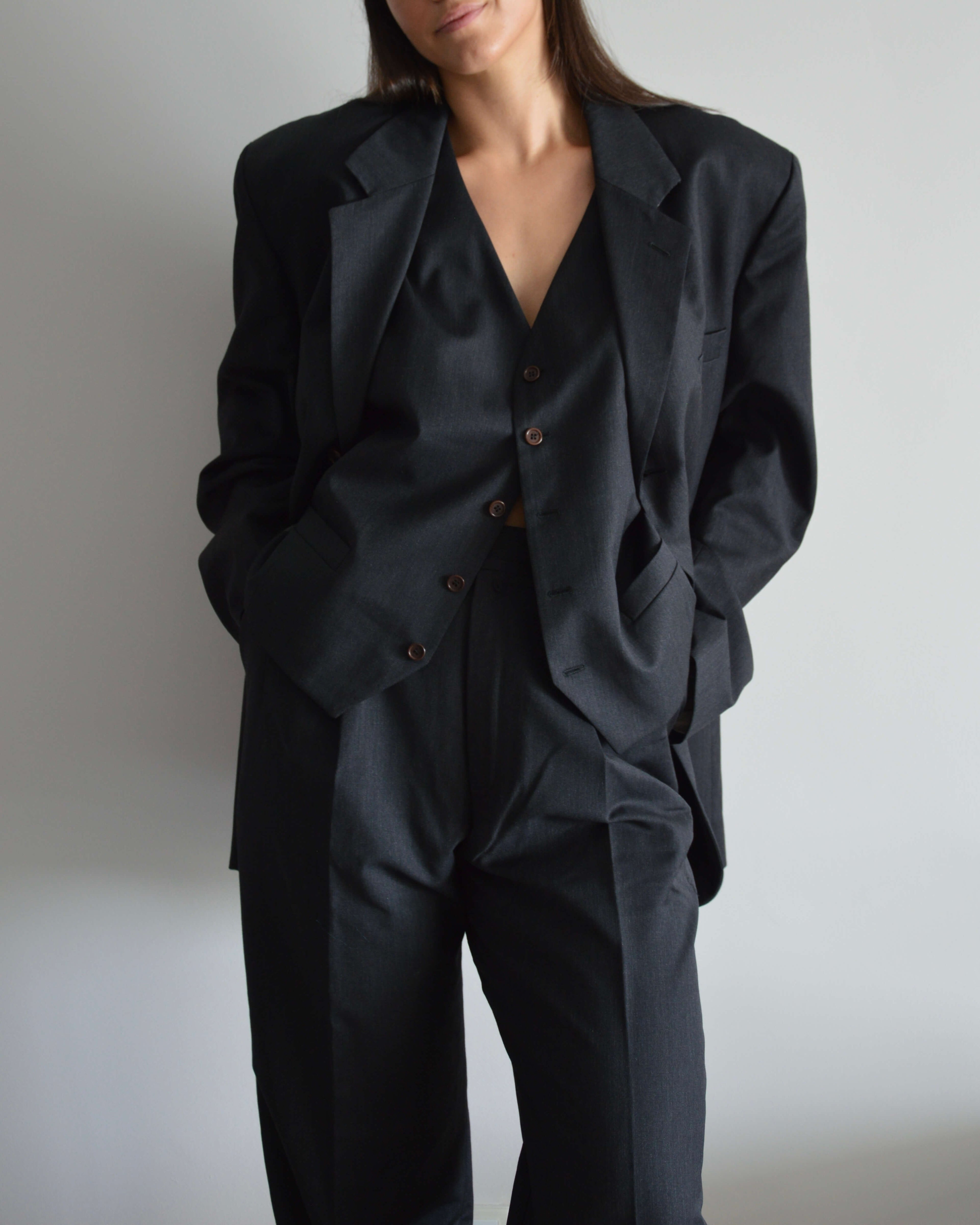 3 Pieces Suit - Black (M/L)