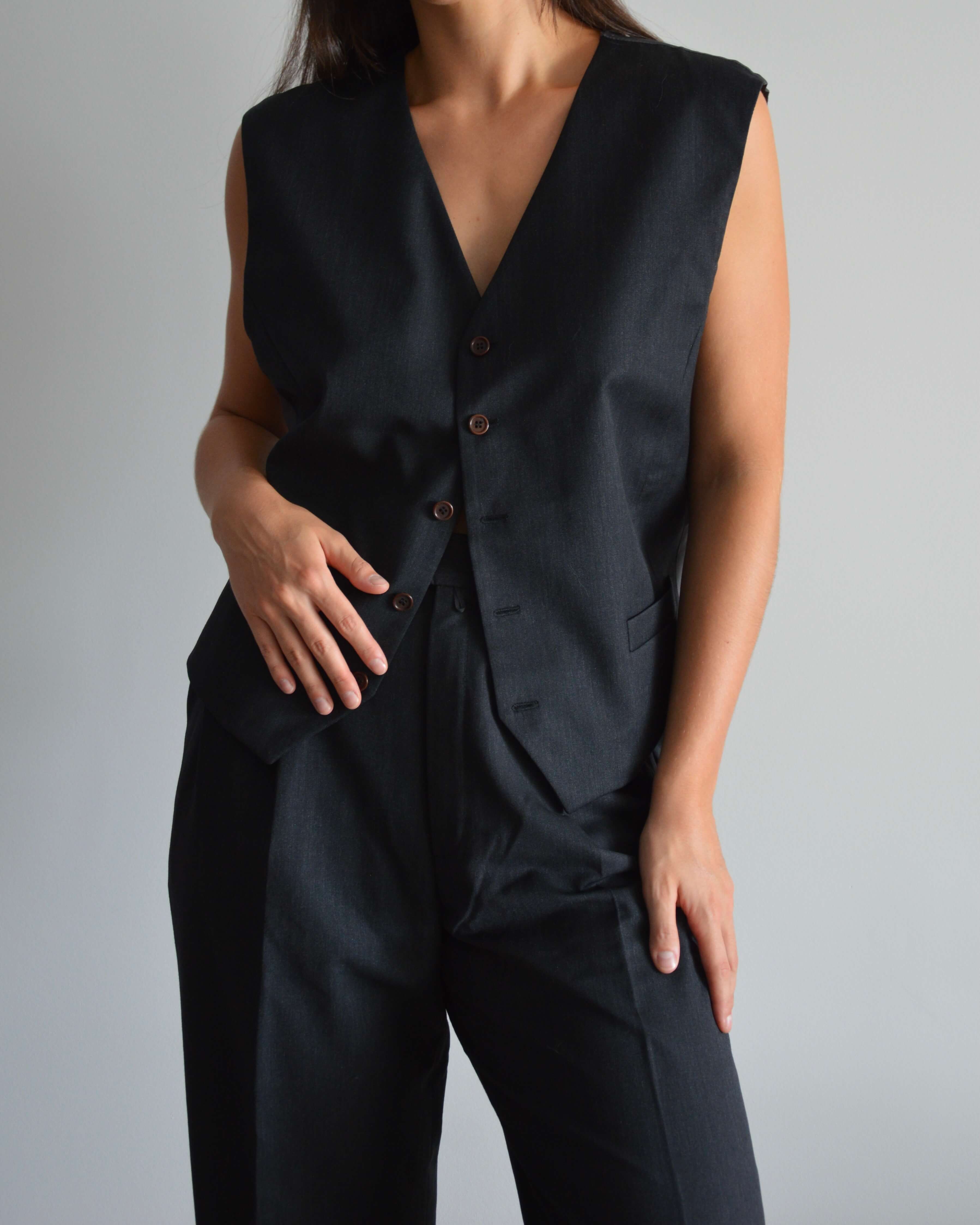 3 Pieces Suit - Black (M/L)