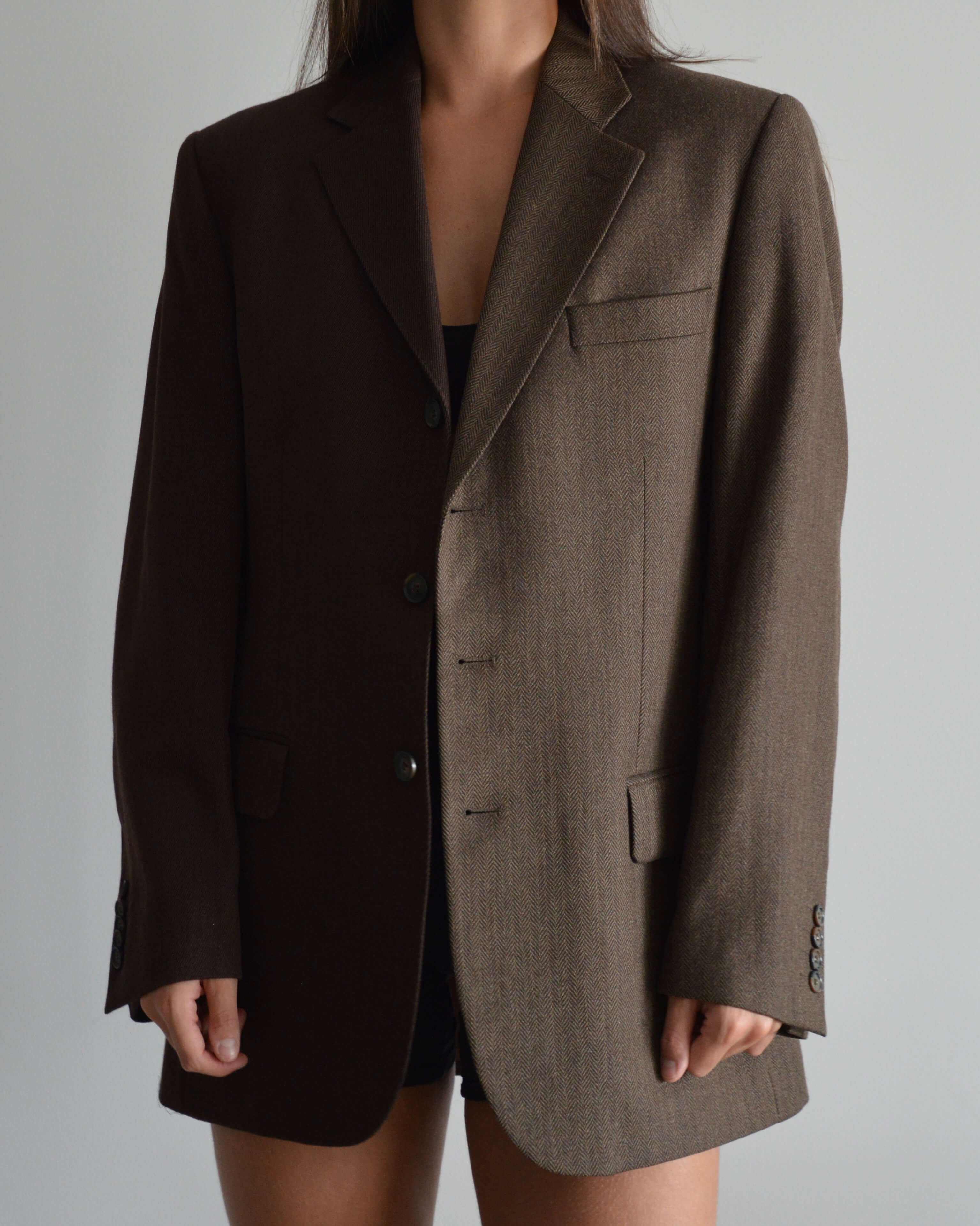 DUO Blazer - Dark Brown Shades (XS/M)