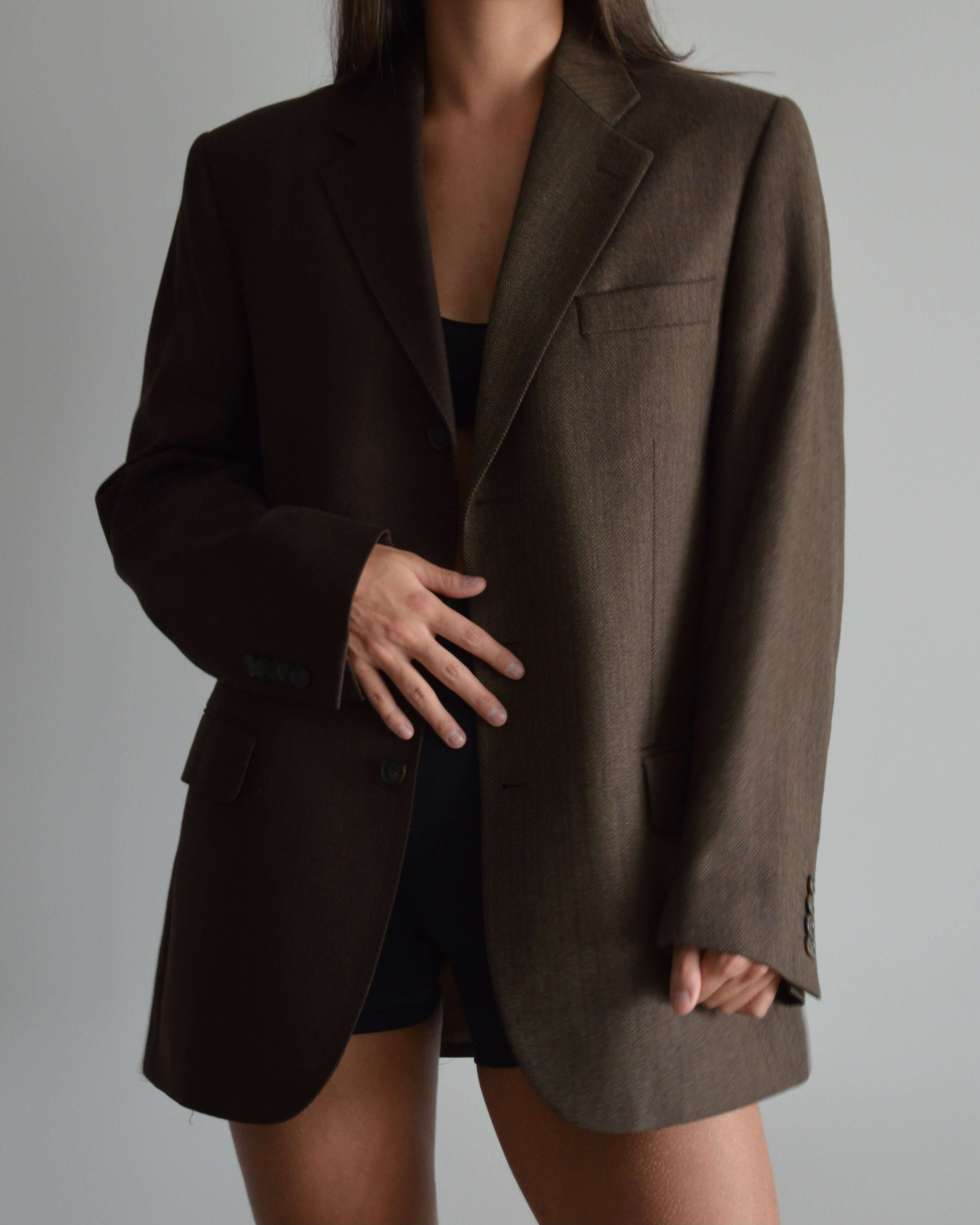 DUO Blazer - Dark Brown Shades (XS/M)