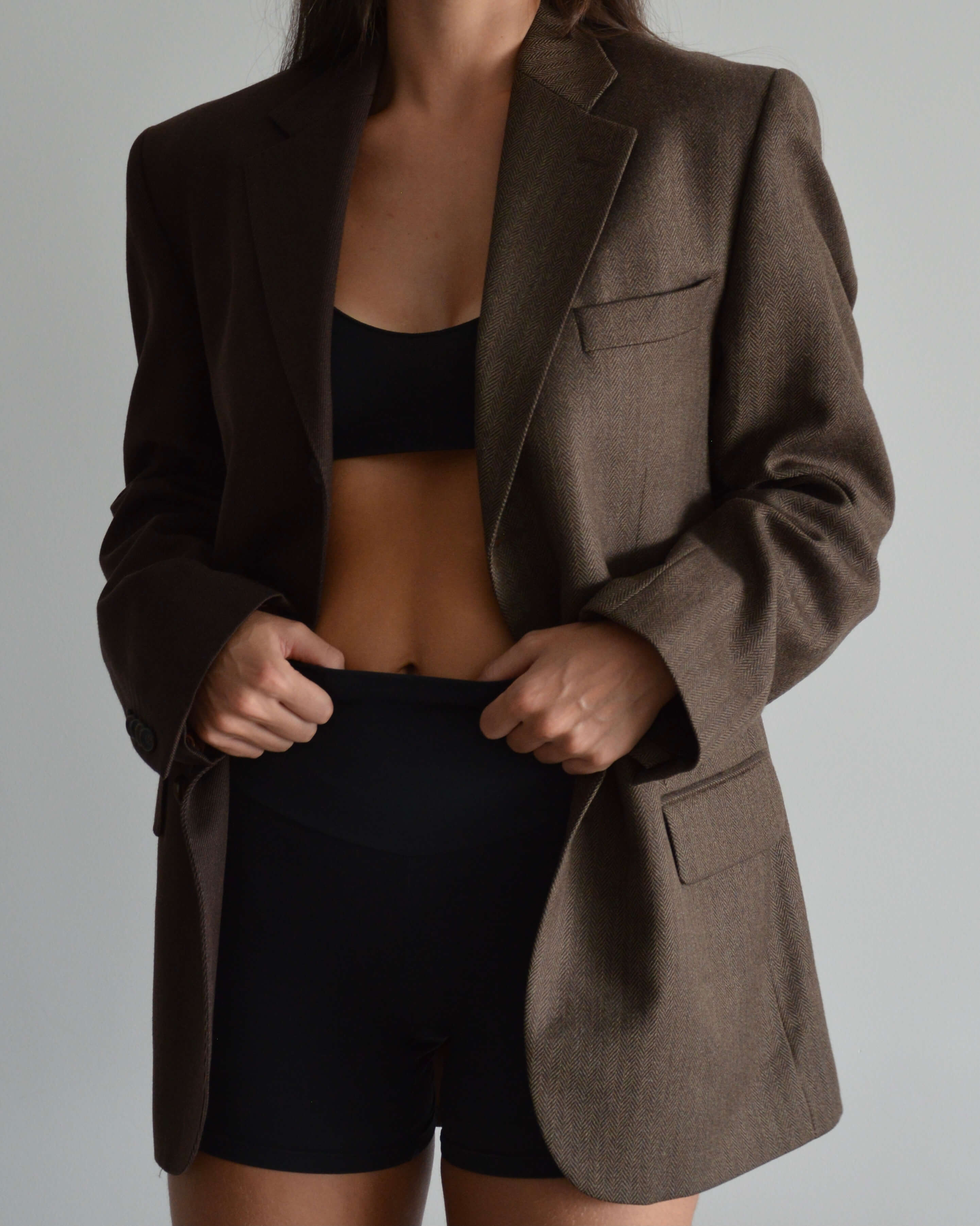 DUO Blazer - Dark Brown Shades (XS/M)