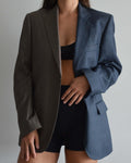 Vegan DUO Blazer - Blue & Brown (XS/M)