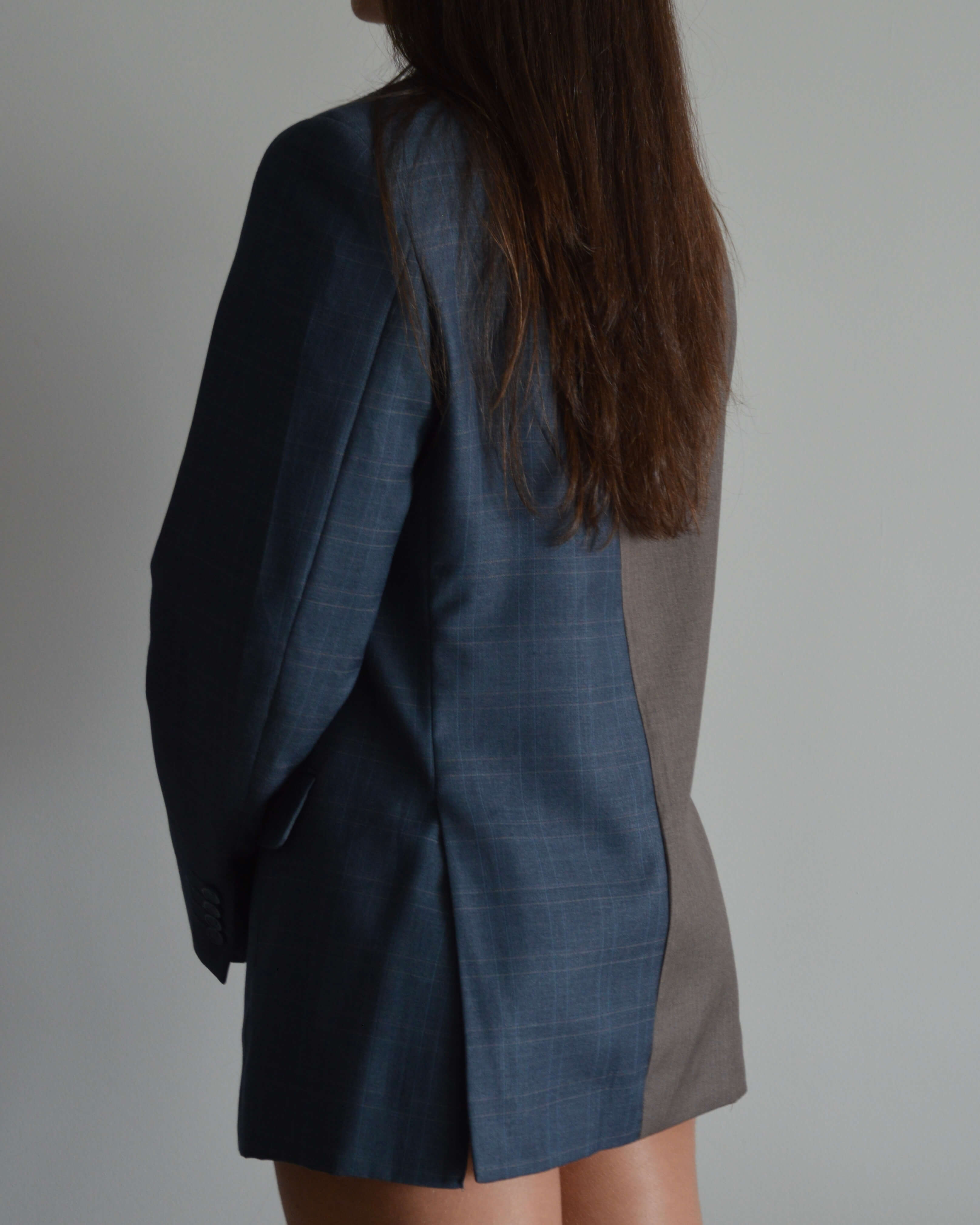 Vegan DUO Blazer - Blue & Brown (XS/M)