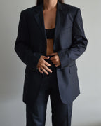 Vegan Suit - Navy White Lines (XS/M)