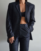 Vegan Suit - Navy White Lines (XS/M)