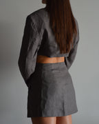 Vegan Blaset - Linen Aubergine (S/M)