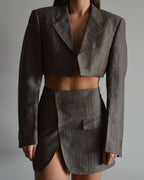 Vegan Blaset - Linen Brown Stripes (XS/S)