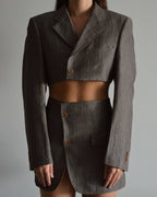 Vegan Blaset - Linen Brown Stripes (XS/S)