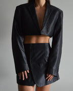 Conjunto vegano de chaqueta y pantalón - Esmoquin negro (XS/S)
