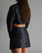 Conjunto vegano de chaqueta y pantalón - Esmoquin negro (XS/S)