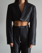 Conjunto vegano de chaqueta y pantalón - Esmoquin negro (XS/S)