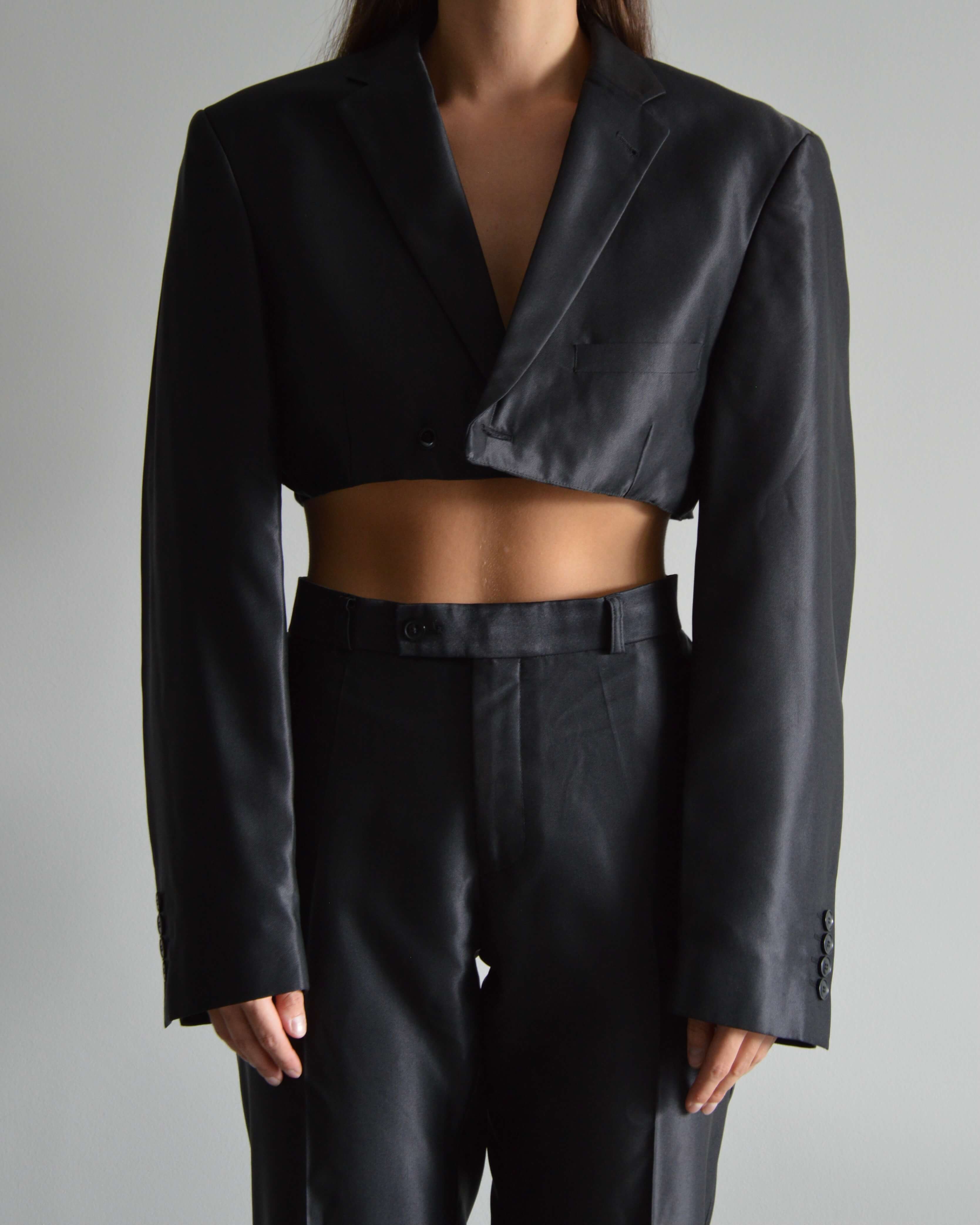 Ensemble veste et pantalon végan - Noir smoking (XS/S)