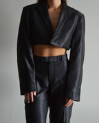 Conjunto vegano de chaqueta y pantalón - Esmoquin negro (XS/S)
