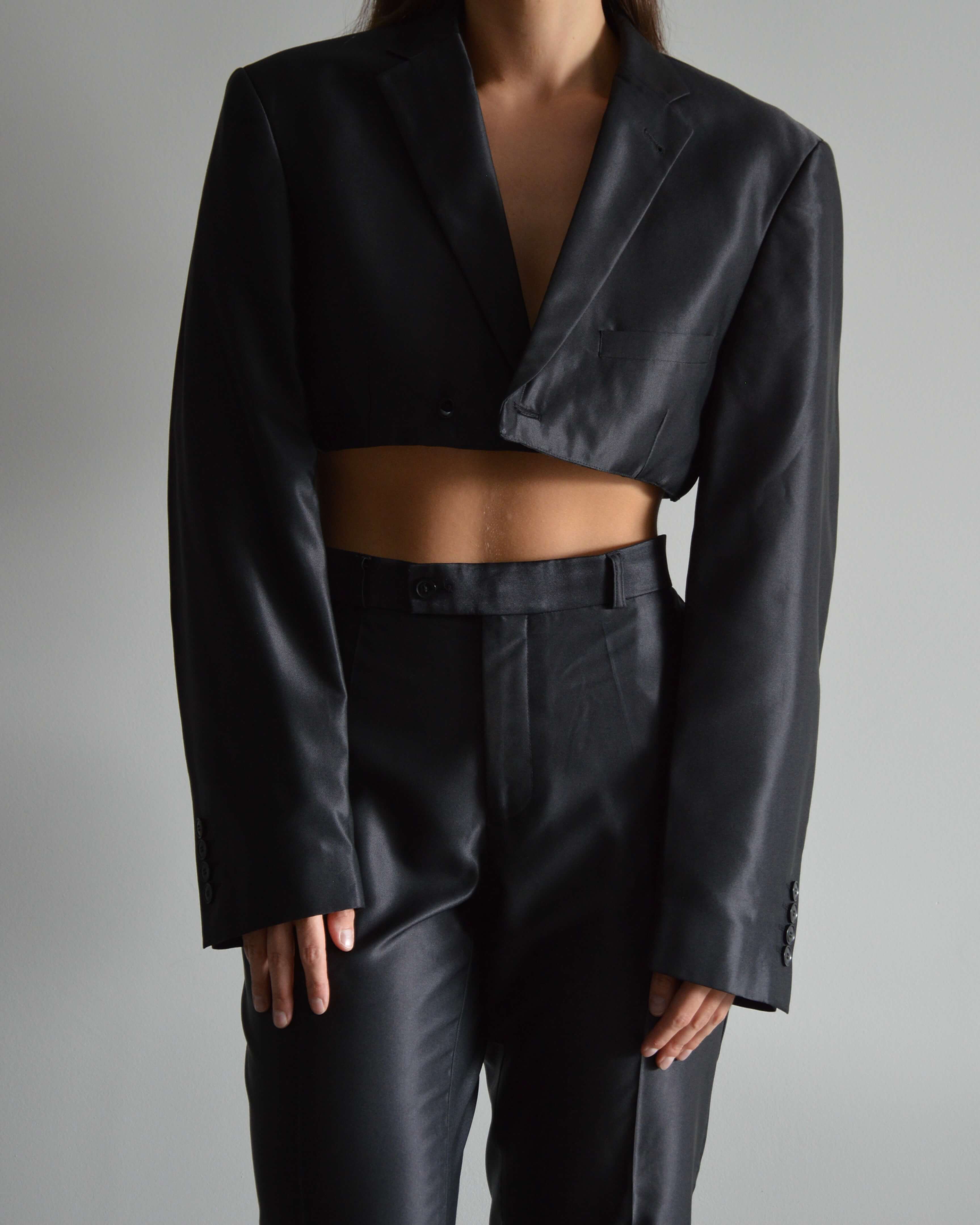 Ensemble veste et pantalon végan - Noir smoking (XS/S)