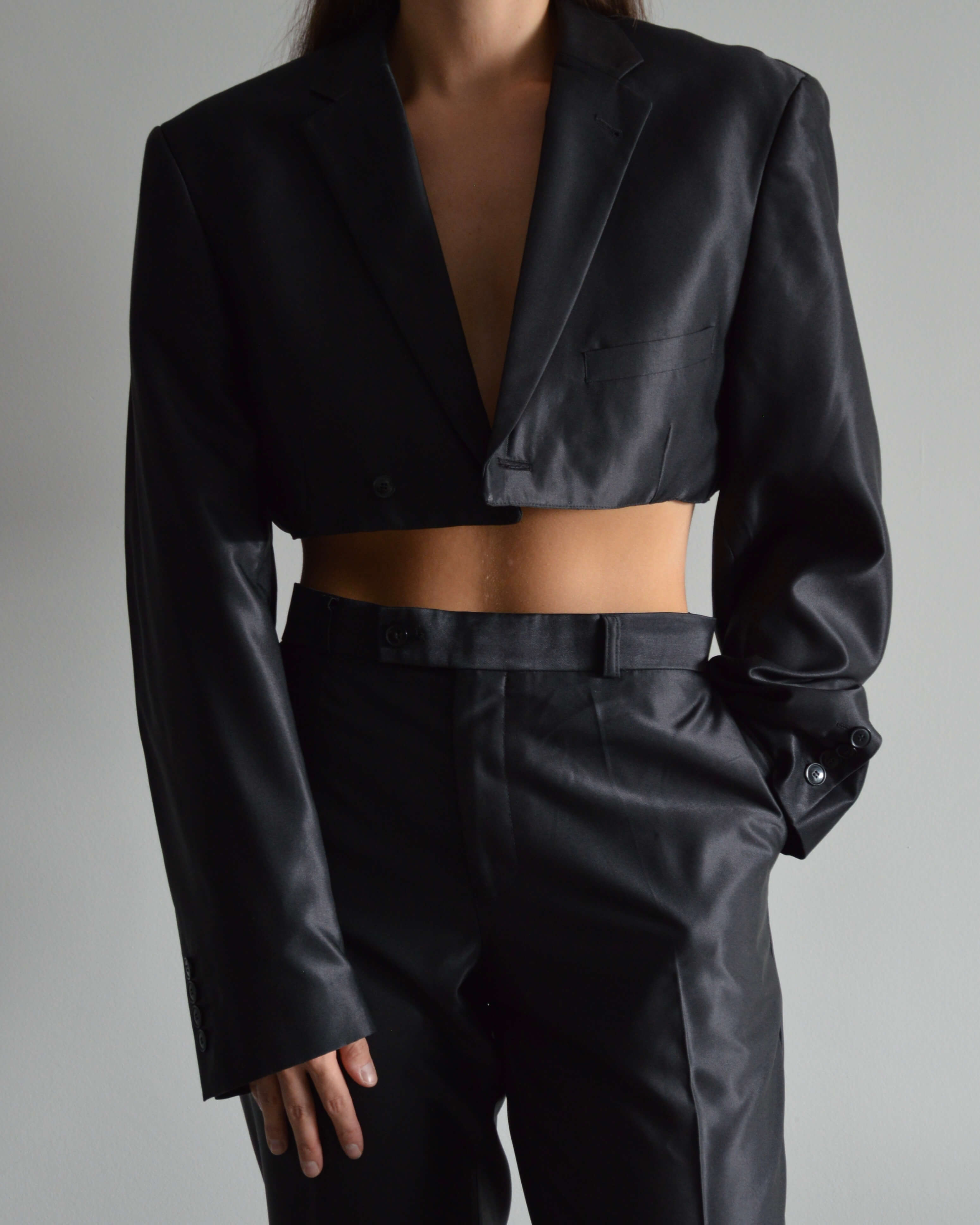 Ensemble veste et pantalon végan - Noir smoking (XS/S)