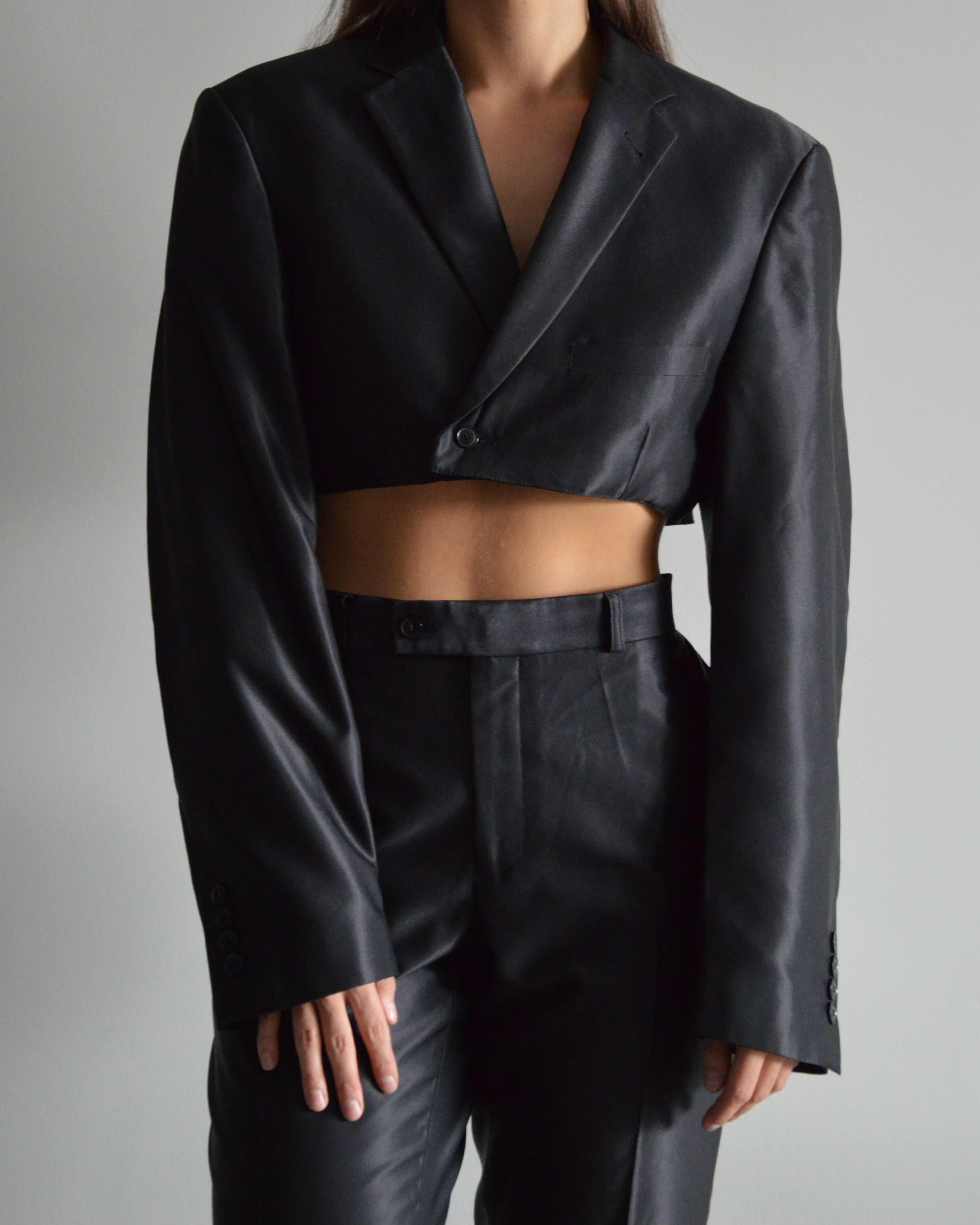 Ensemble veste et pantalon végan - Noir smoking (XS/S)