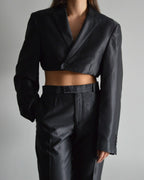 Conjunto vegano de chaqueta y pantalón - Esmoquin negro (XS/S)